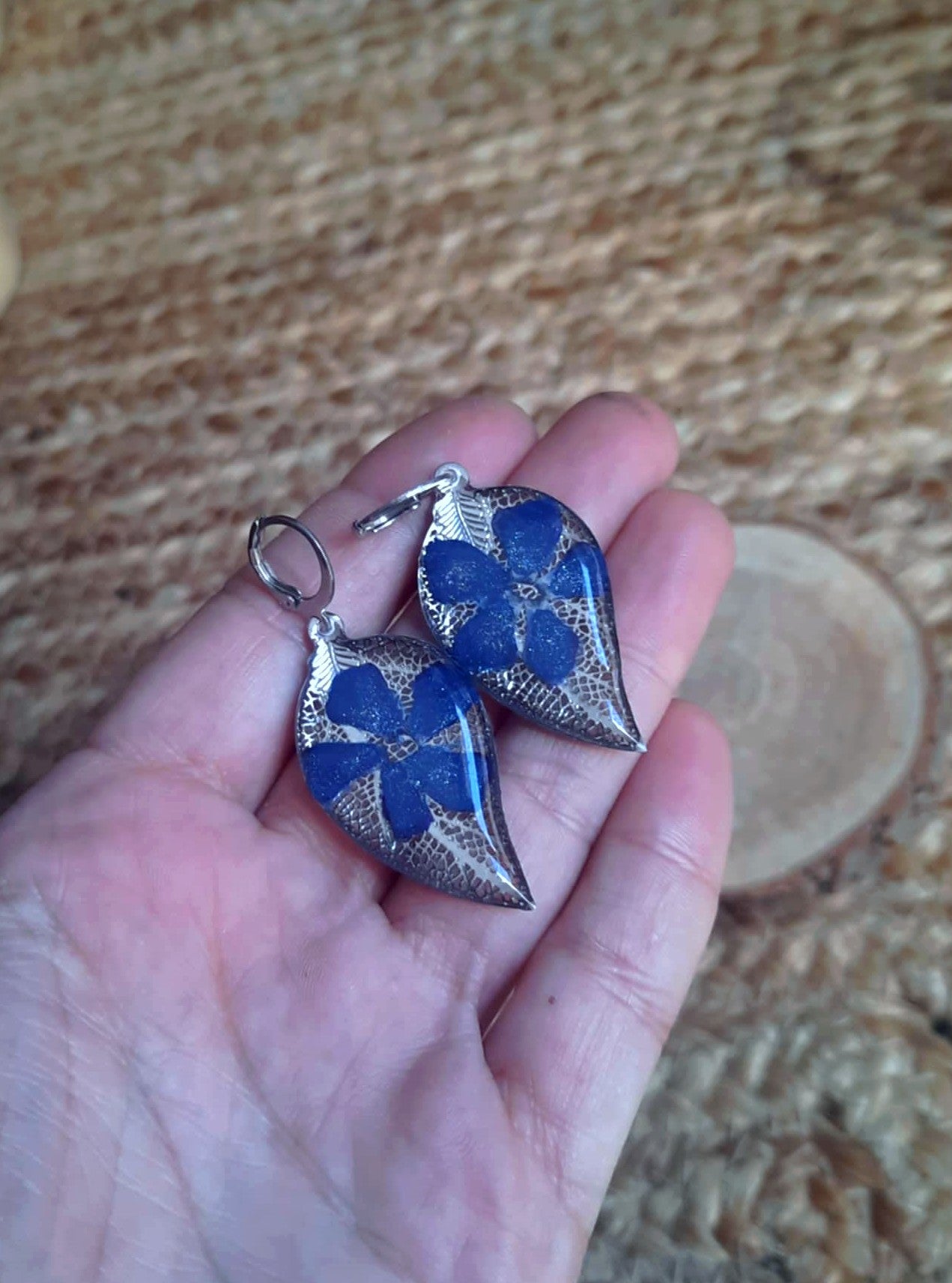 Boucles d'oreille, Pervenche