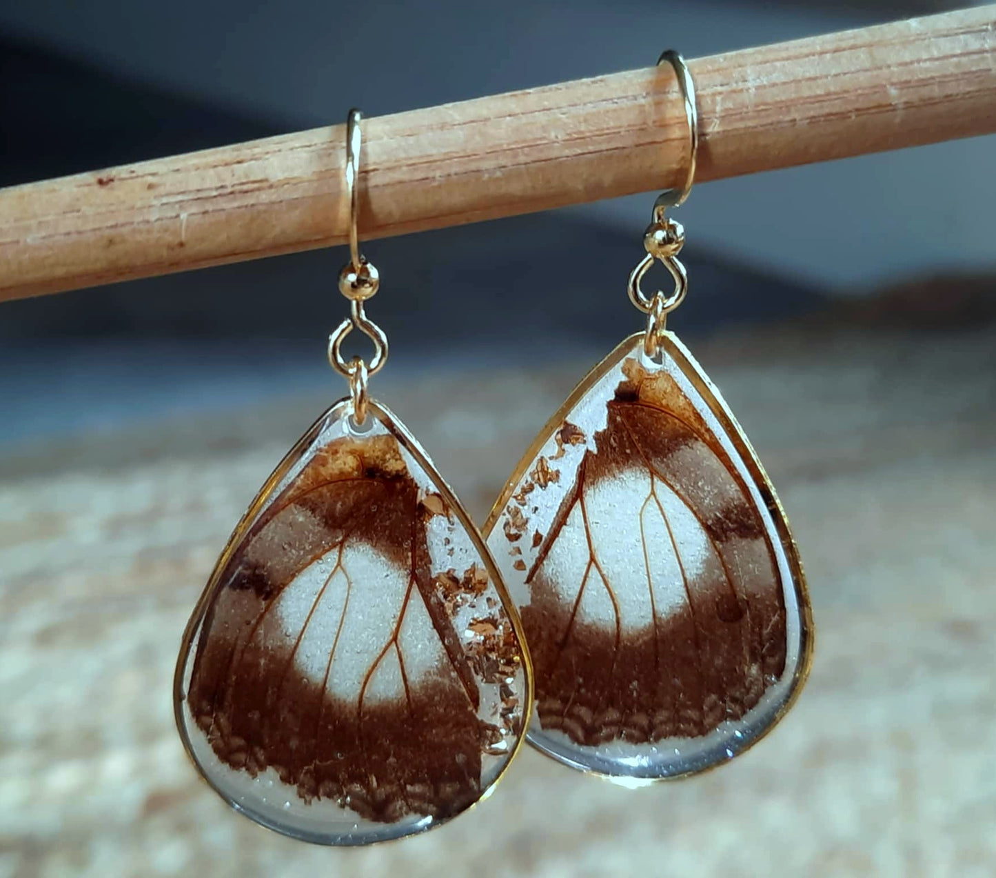 Boucles d'oreille, Aile de papillon