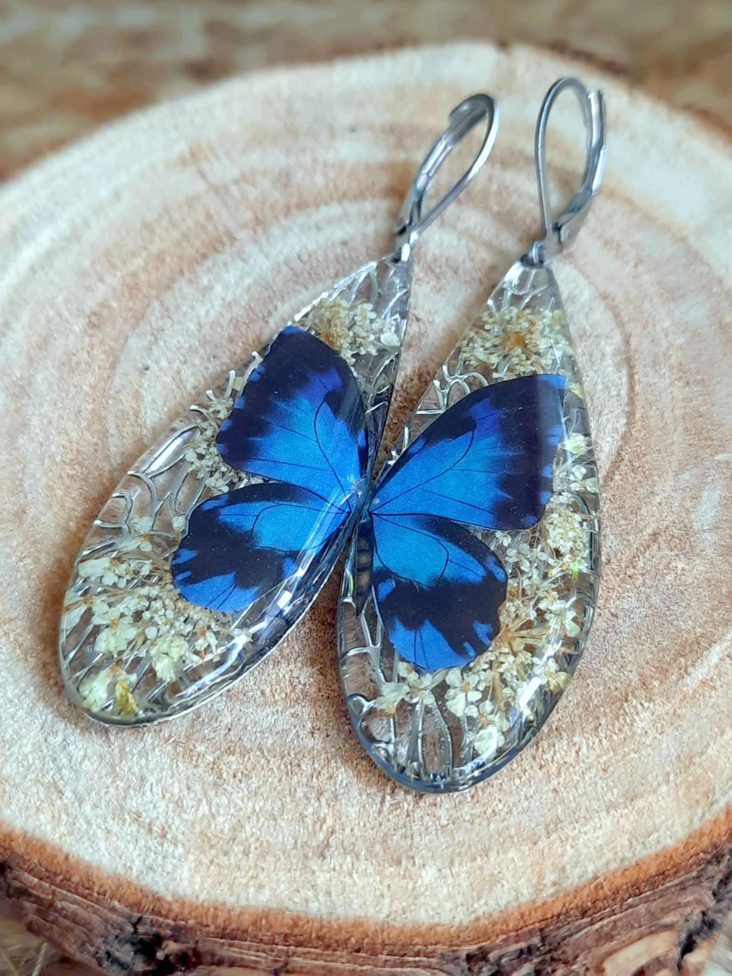 Boucles d'oreille, Fleur de carotte