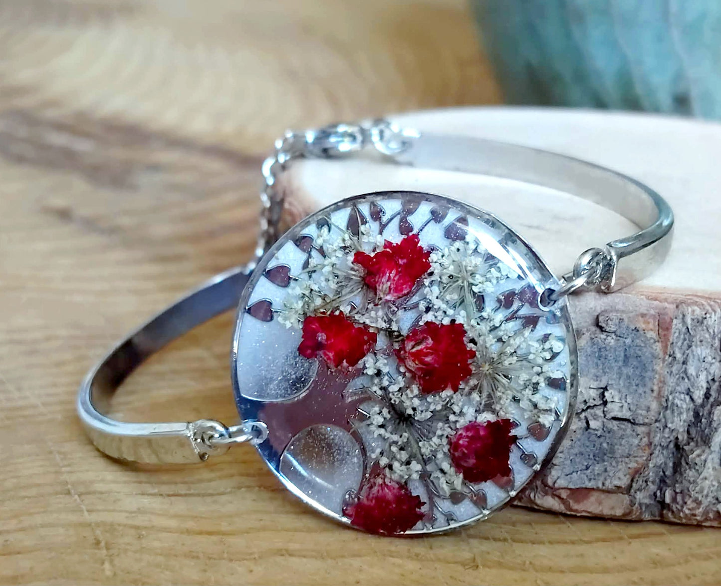 Bracelet Fleur de carotte Gypsophiles