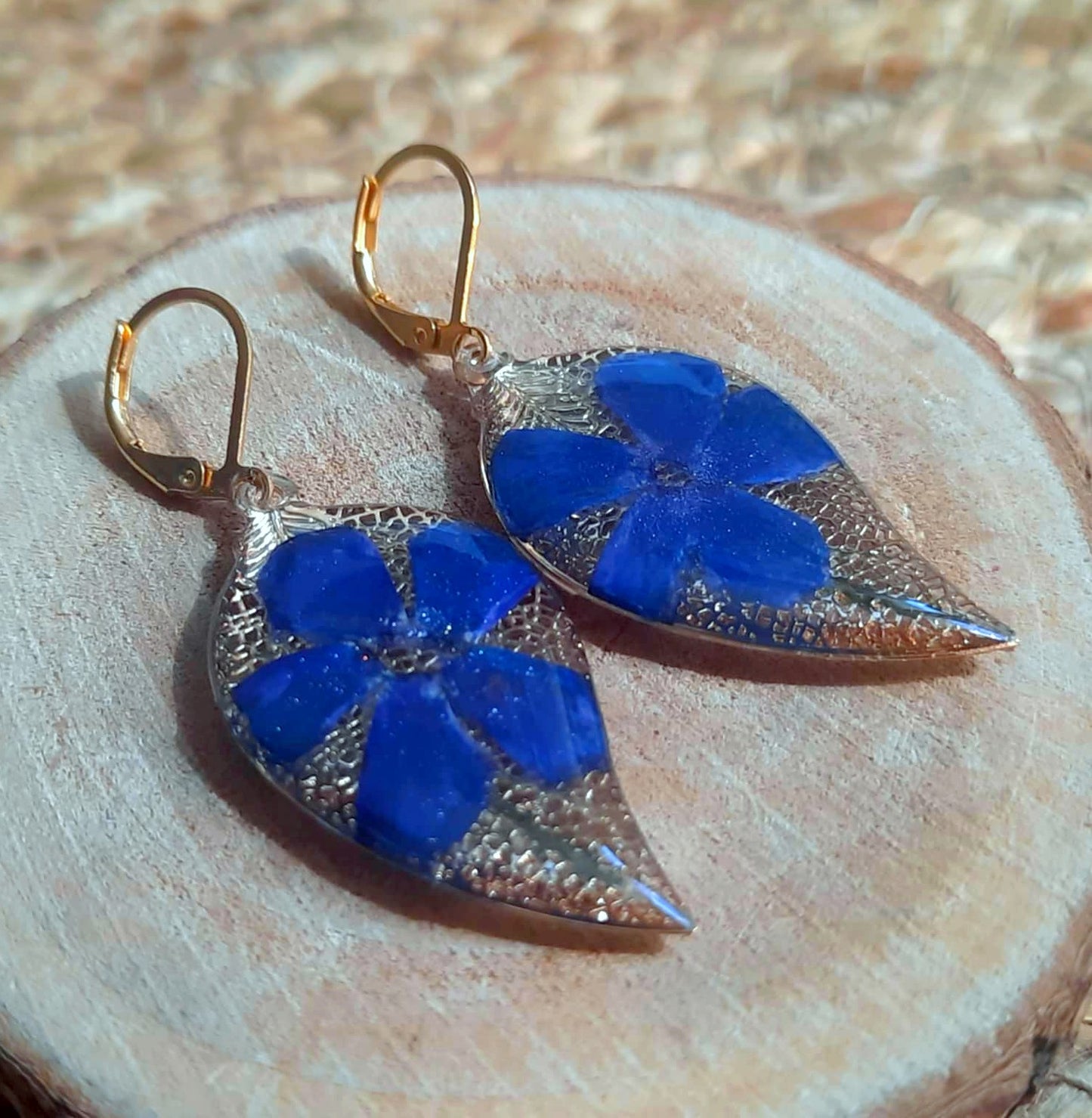 Boucles d'oreille, Pervenche