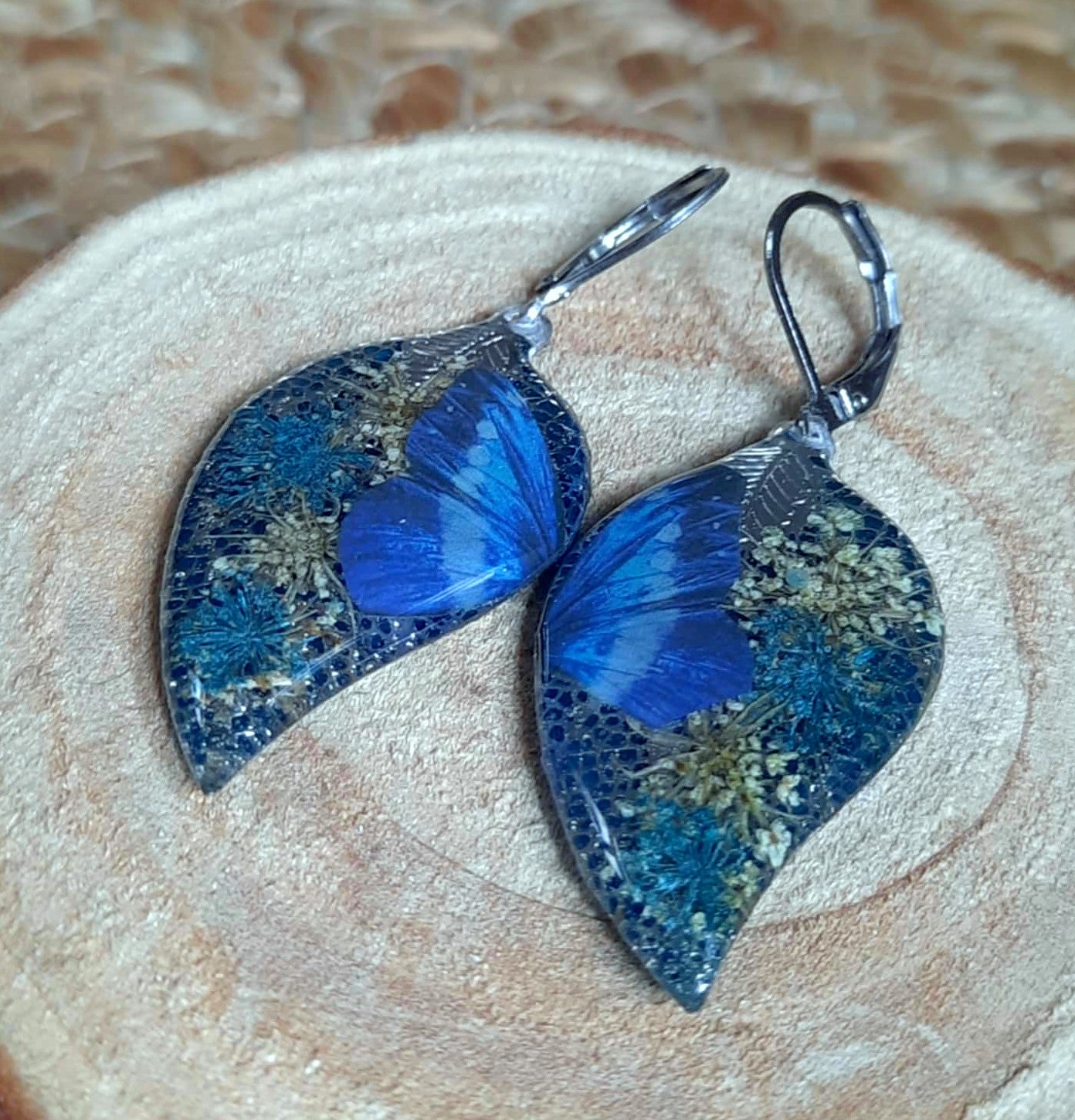 Boucles d'oreille, Fleur de carotte