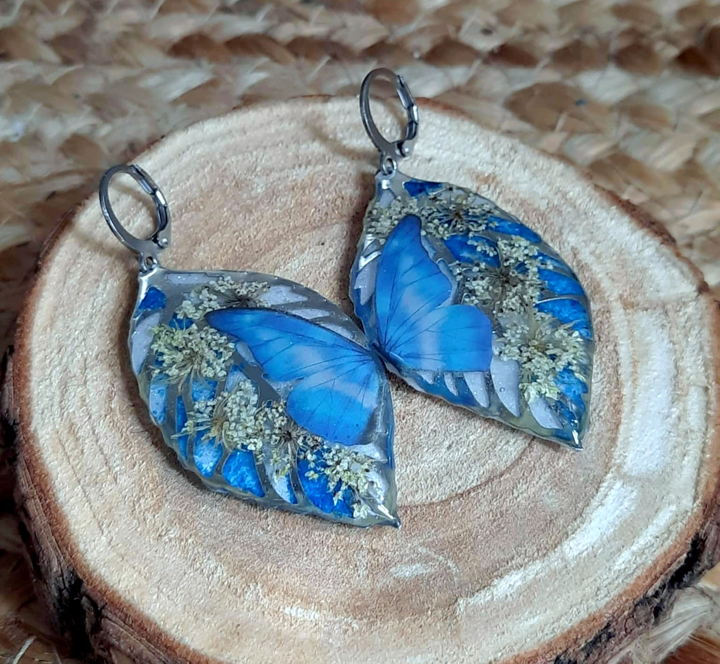 Boucles d'oreille, Fleur de carotte