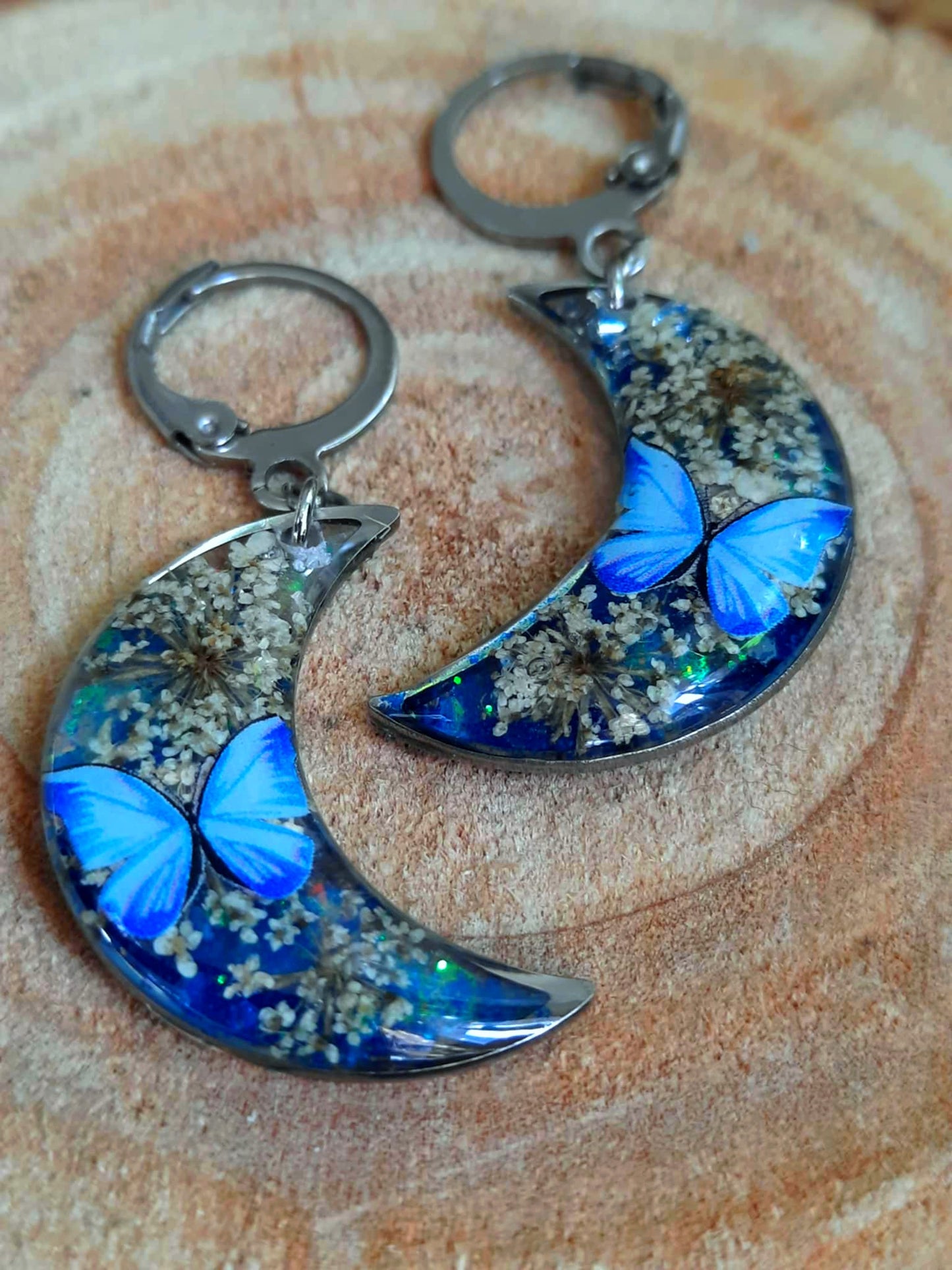 Boucles d'oreille, Fleur de carotte