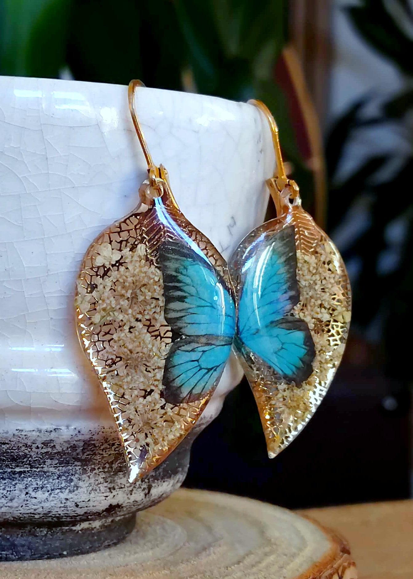 Boucles d'oreille Fleur de carotte