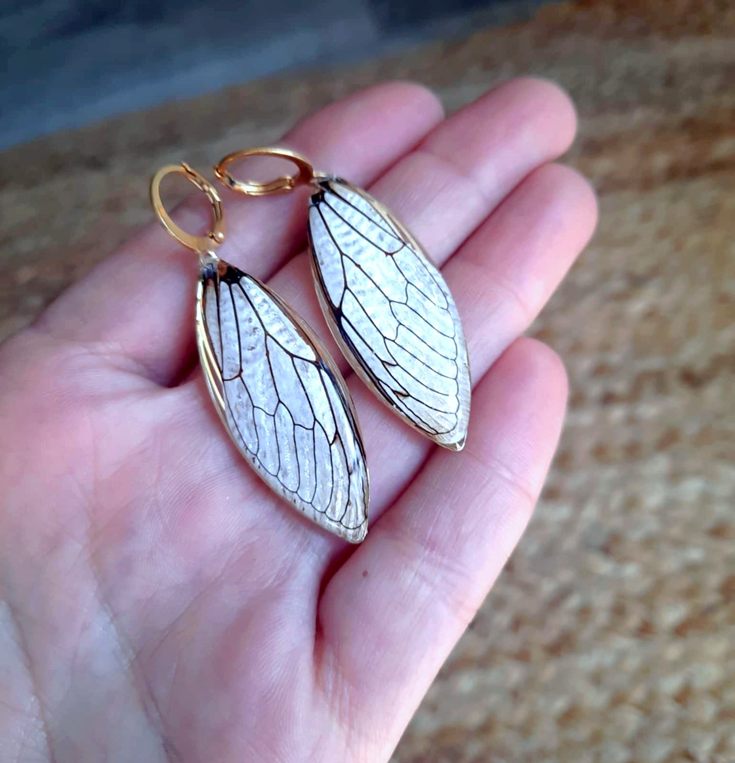 Boucles d'oreille, Aile de cigale