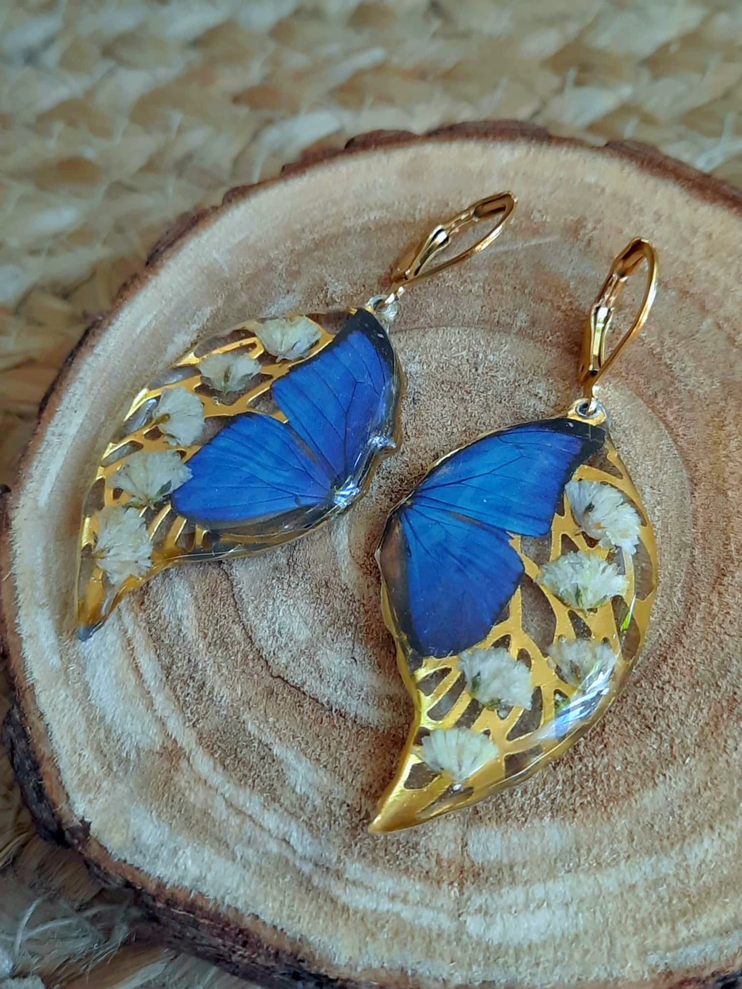 Boucles d'oreille, Gypsophiles