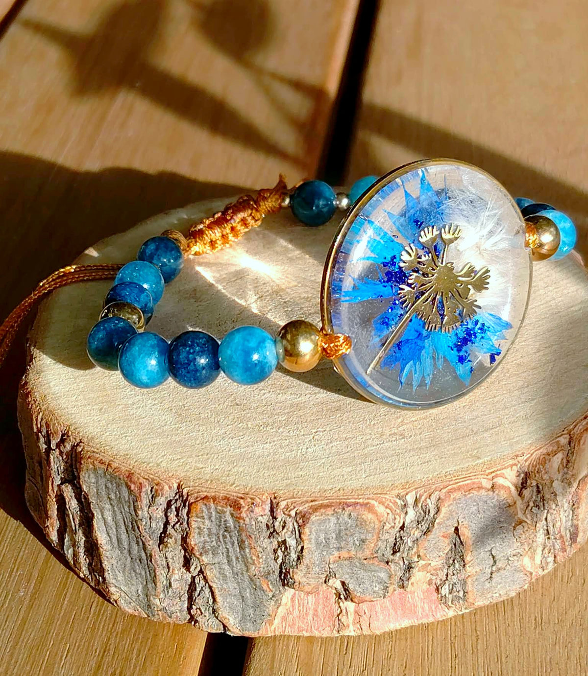 Bracelet Pissenlit et Bleuet