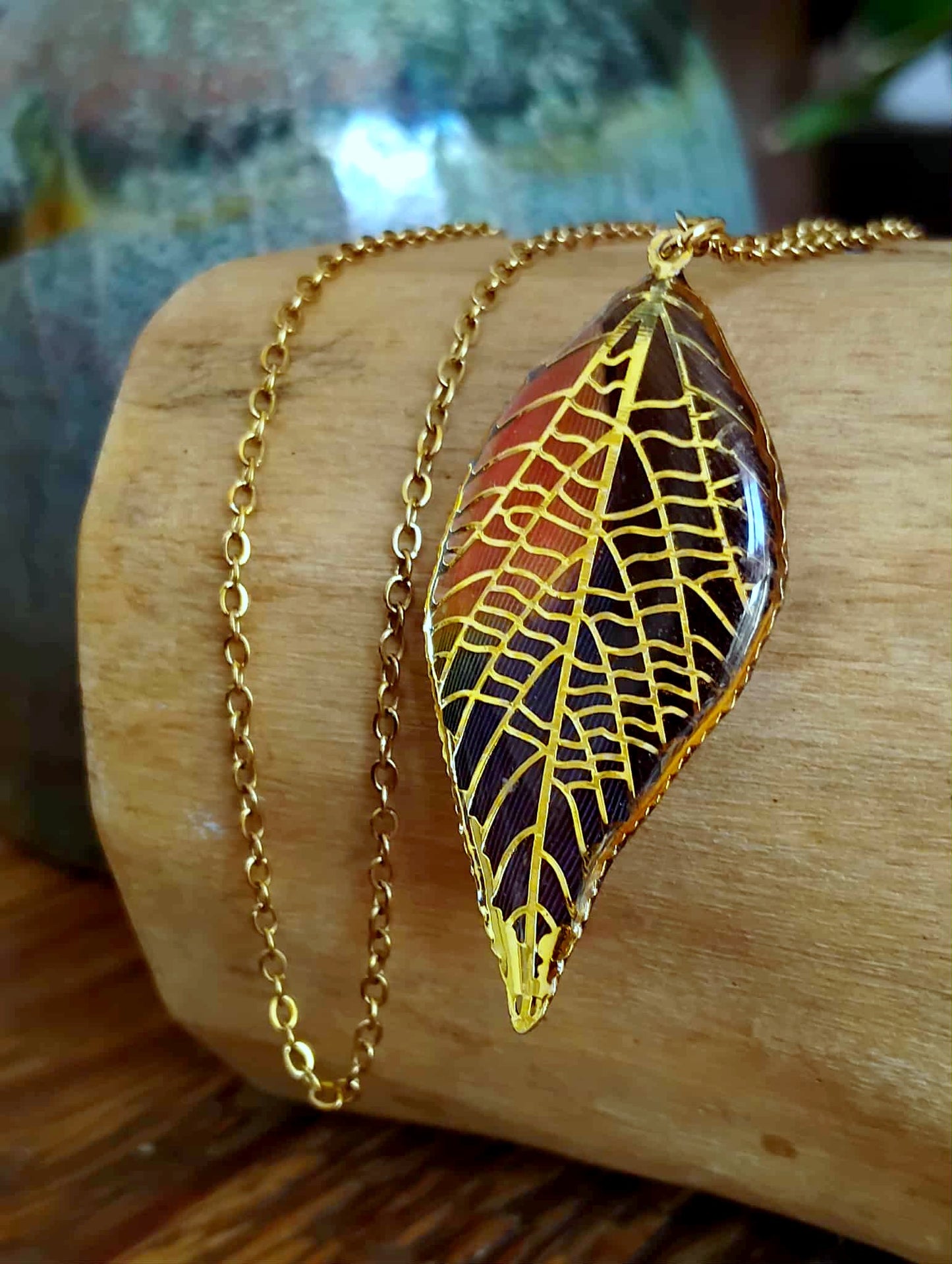 Collier, Plume exotique