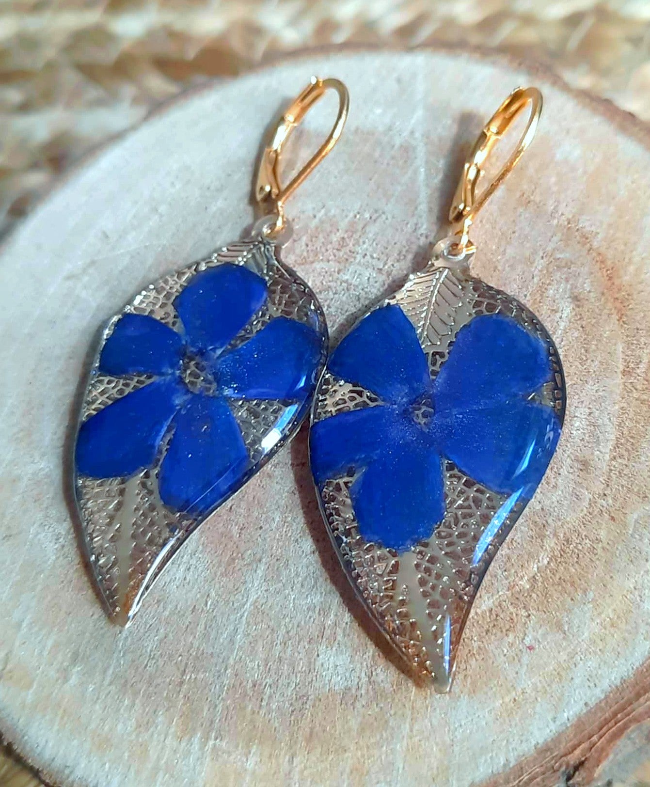 Boucles d'oreille, Pervenche