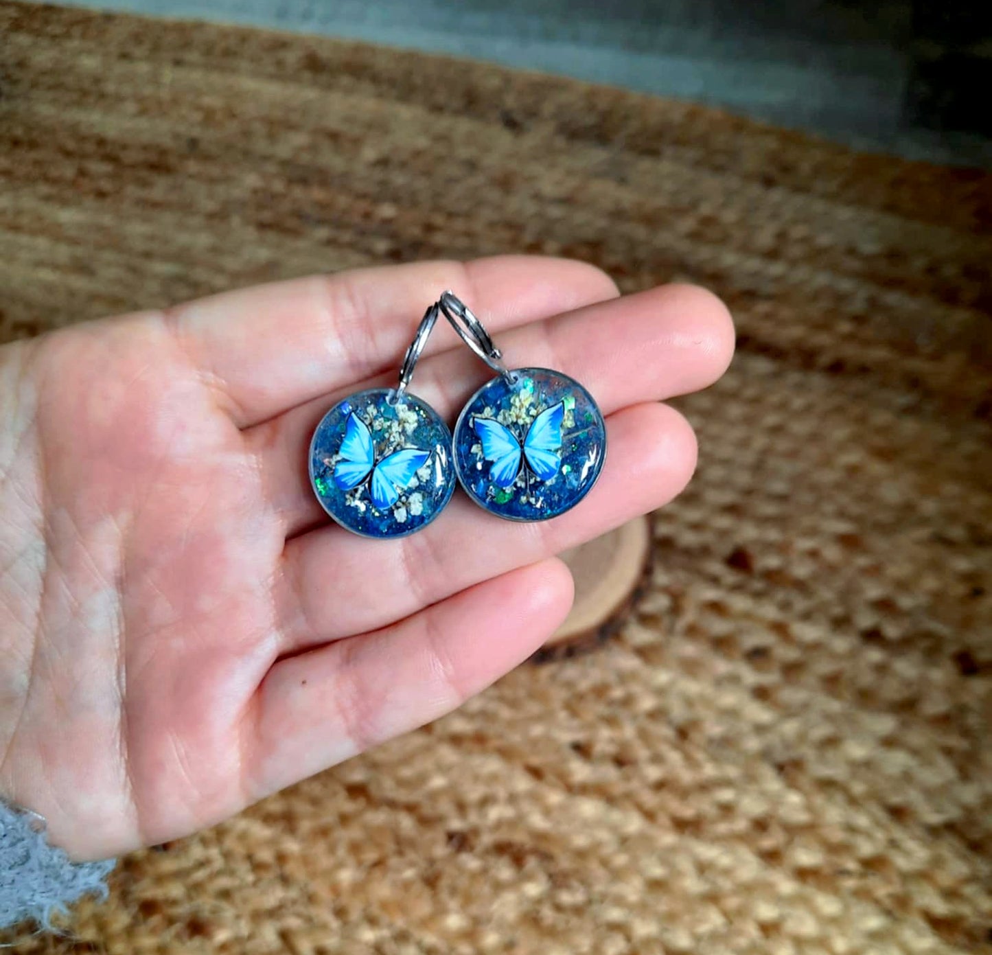 Boucles d'oreille, Fleur de carotte