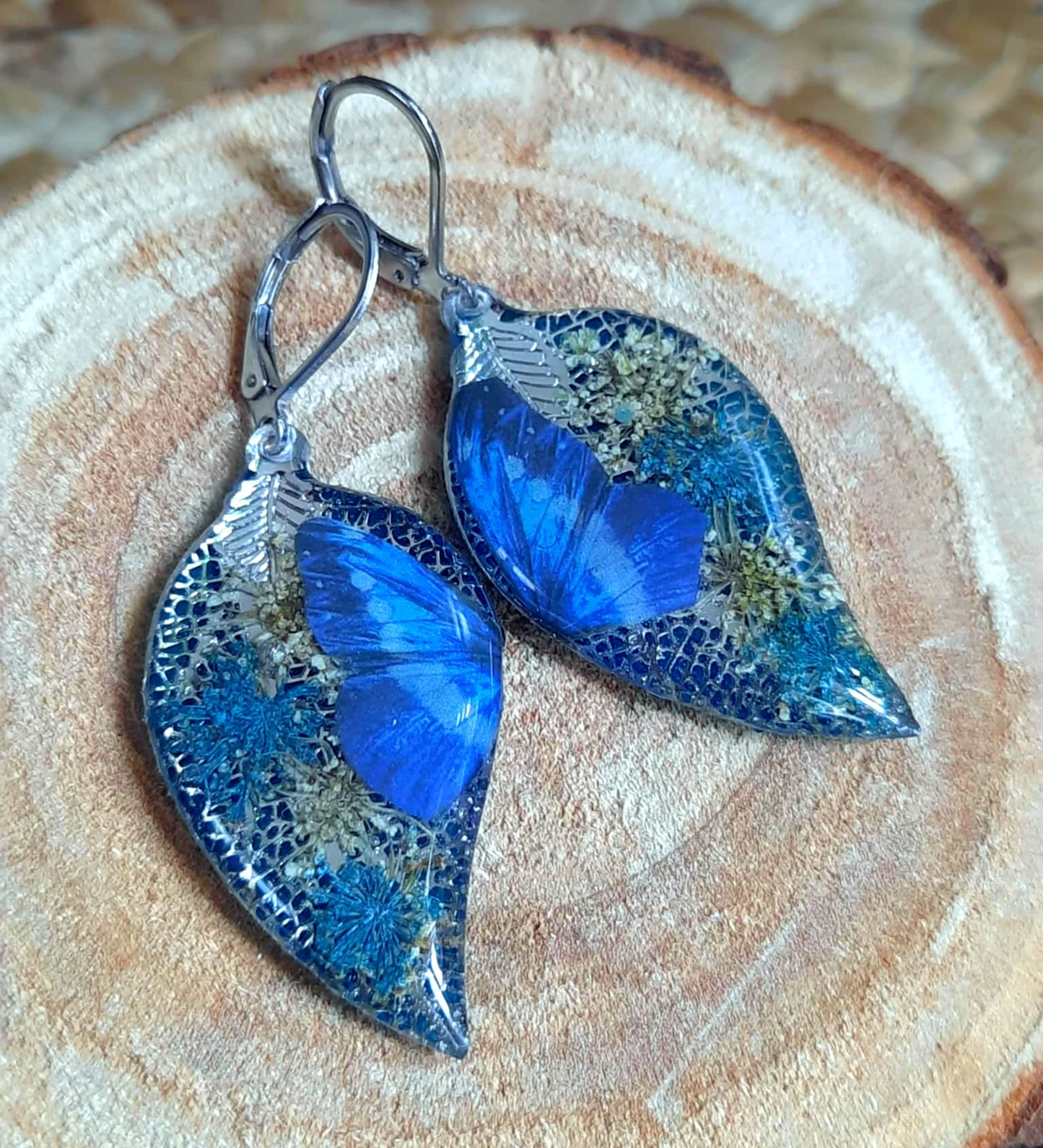 Boucles d'oreille, Fleur de carotte