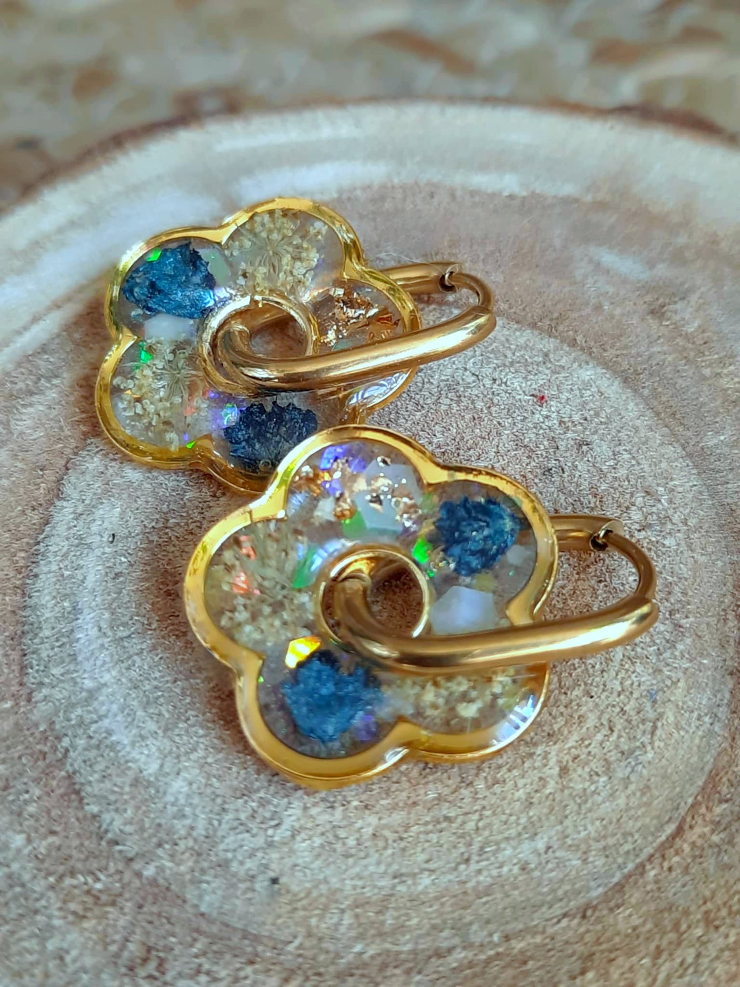 Créoles Fleur de carotte, Gypsophiles
