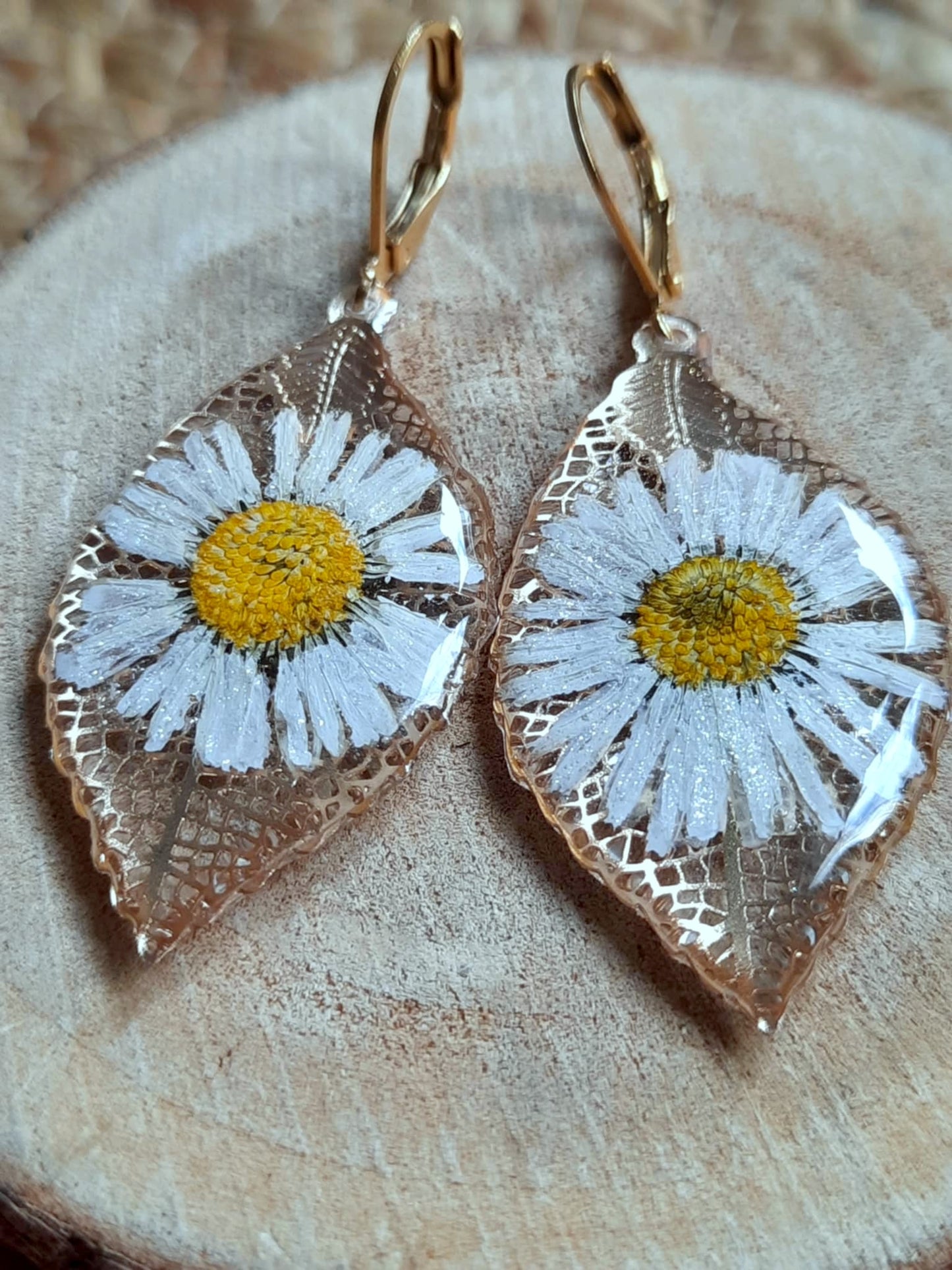 Boucles d'oreille, Pâquerette