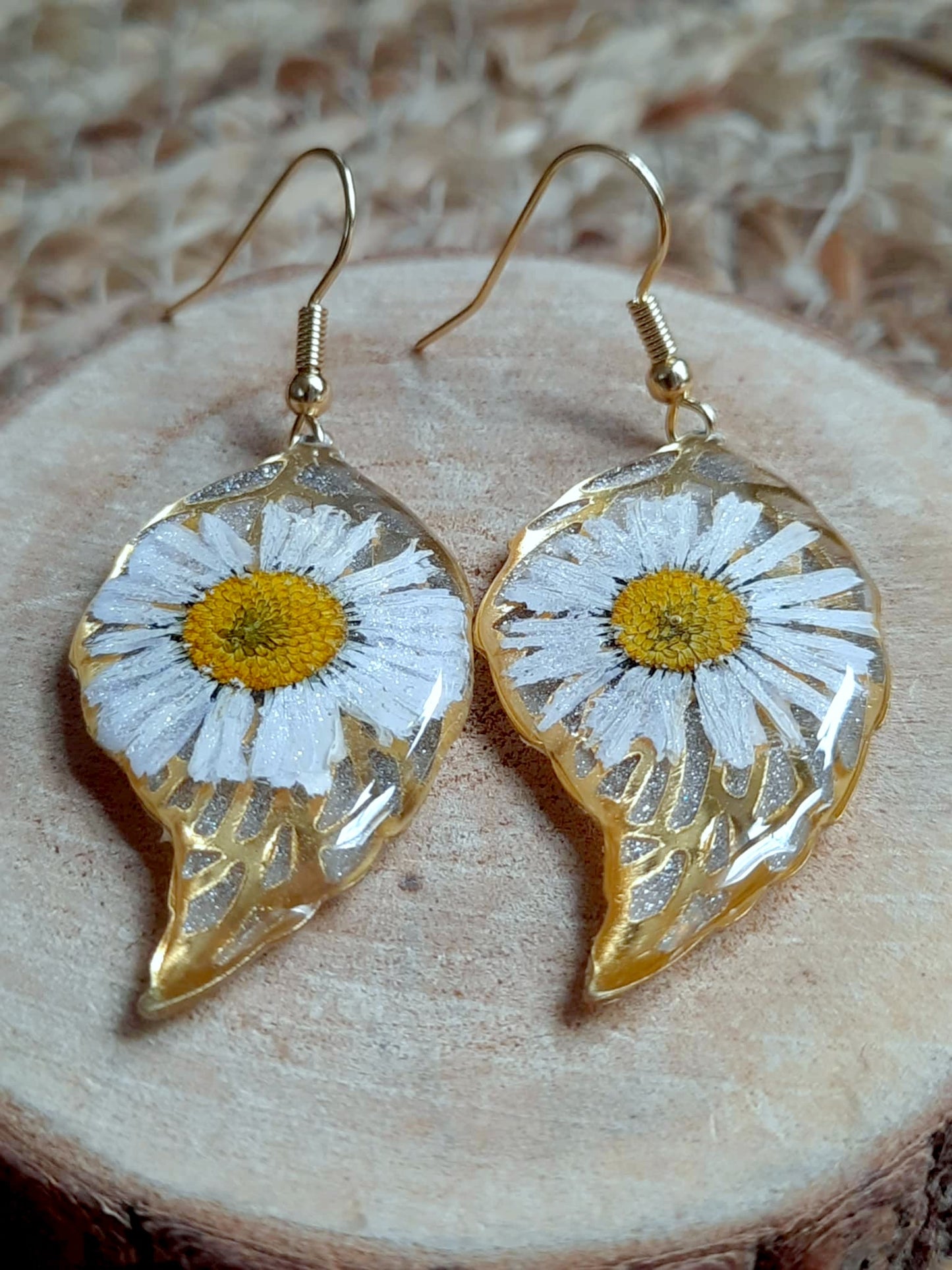 Boucles d'oreille, Pâquerette