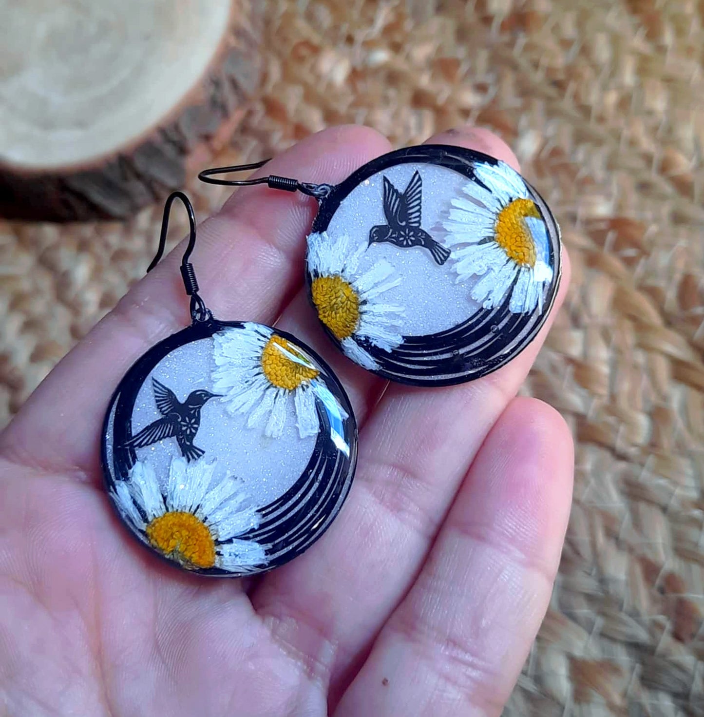 Boucles d'oreille, Pâquerette