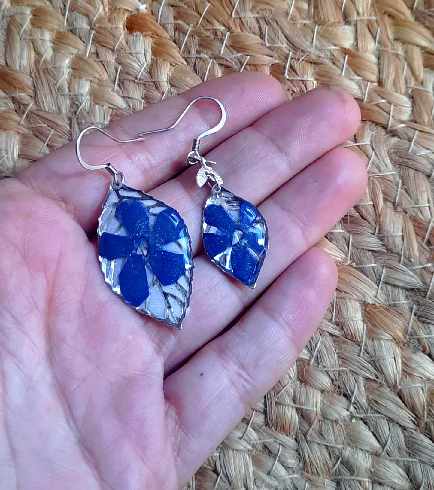 Boucles d'oreille Asymétrique, Pervenche