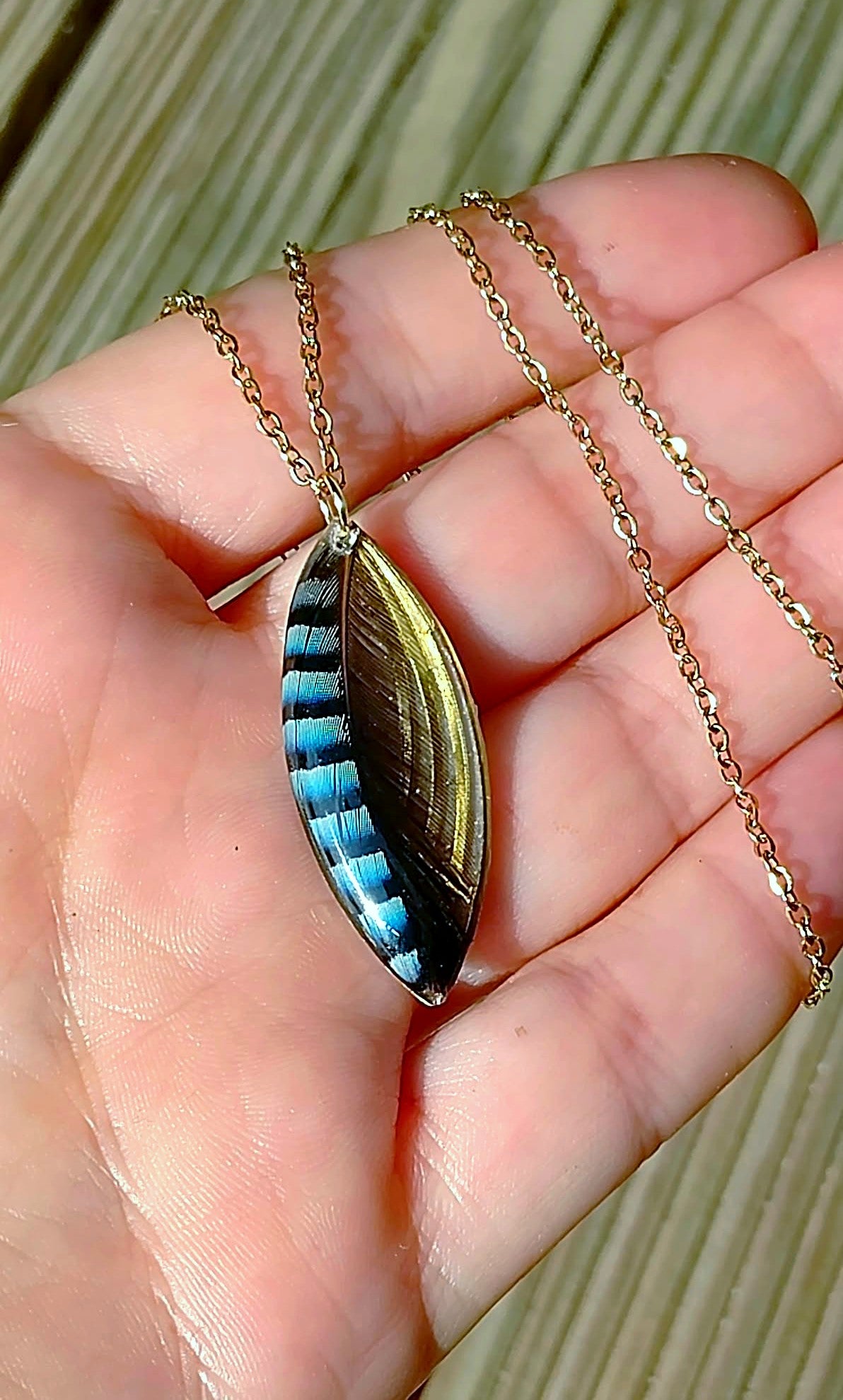 Collier Plume de Geai