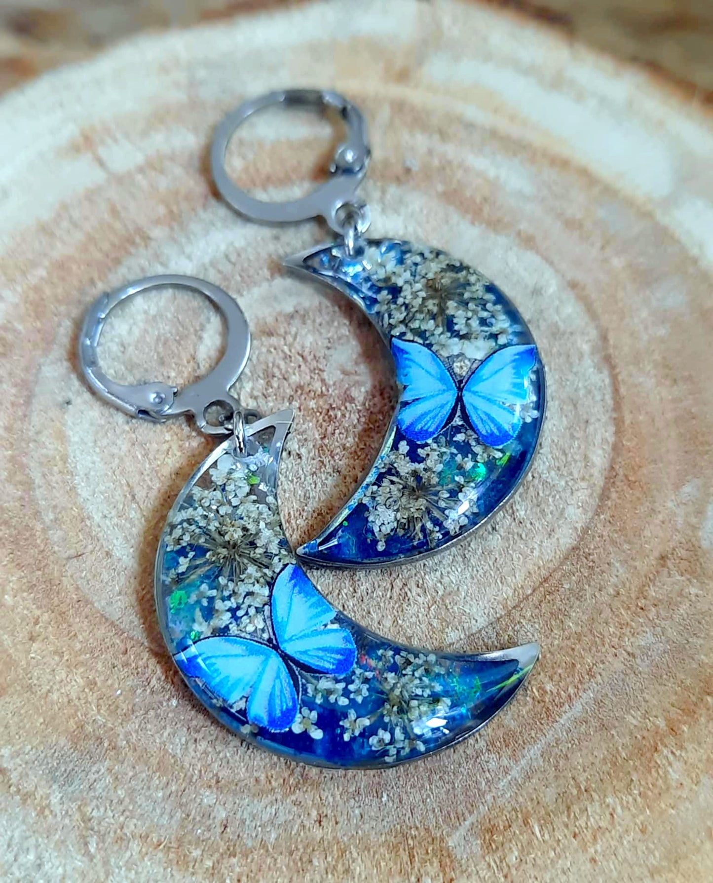 Boucles d'oreille, Fleur de carotte