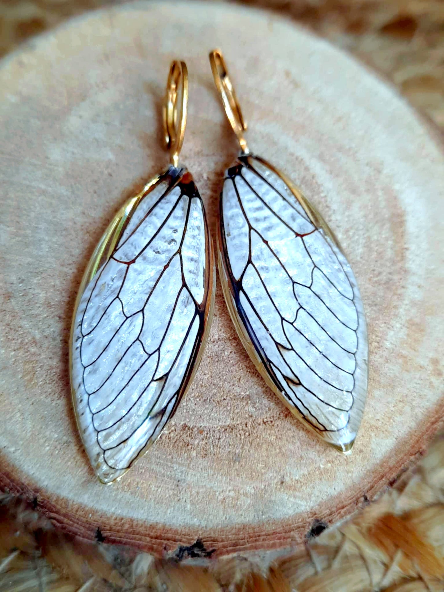 Boucles d'oreille, Aile de cigale