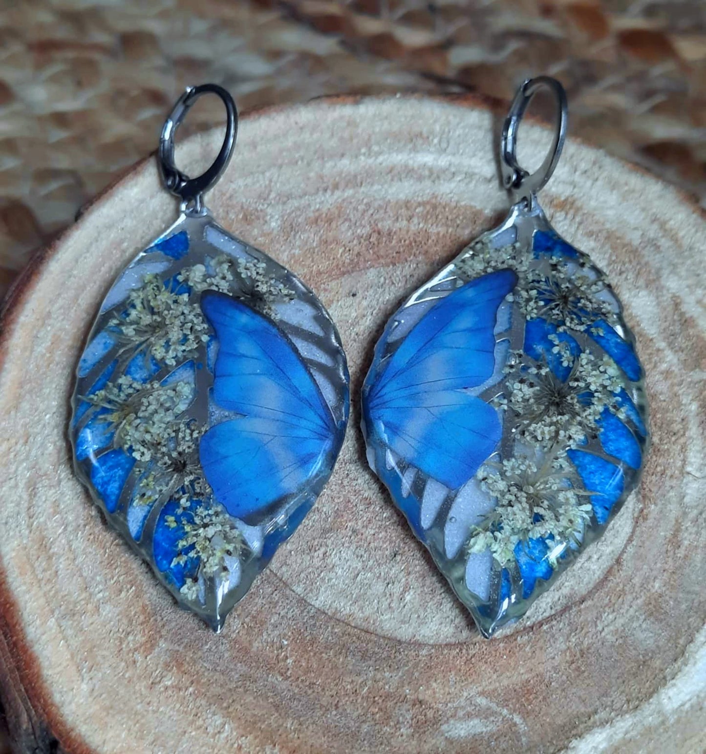 Boucles d'oreille, Fleur de carotte