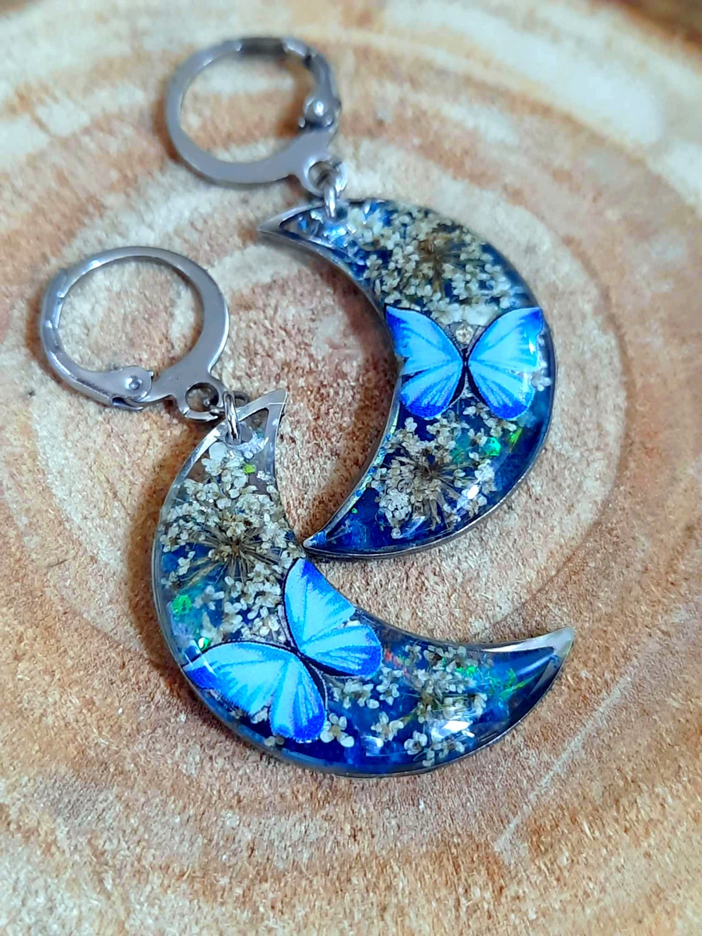 Boucles d'oreille, Fleur de carotte