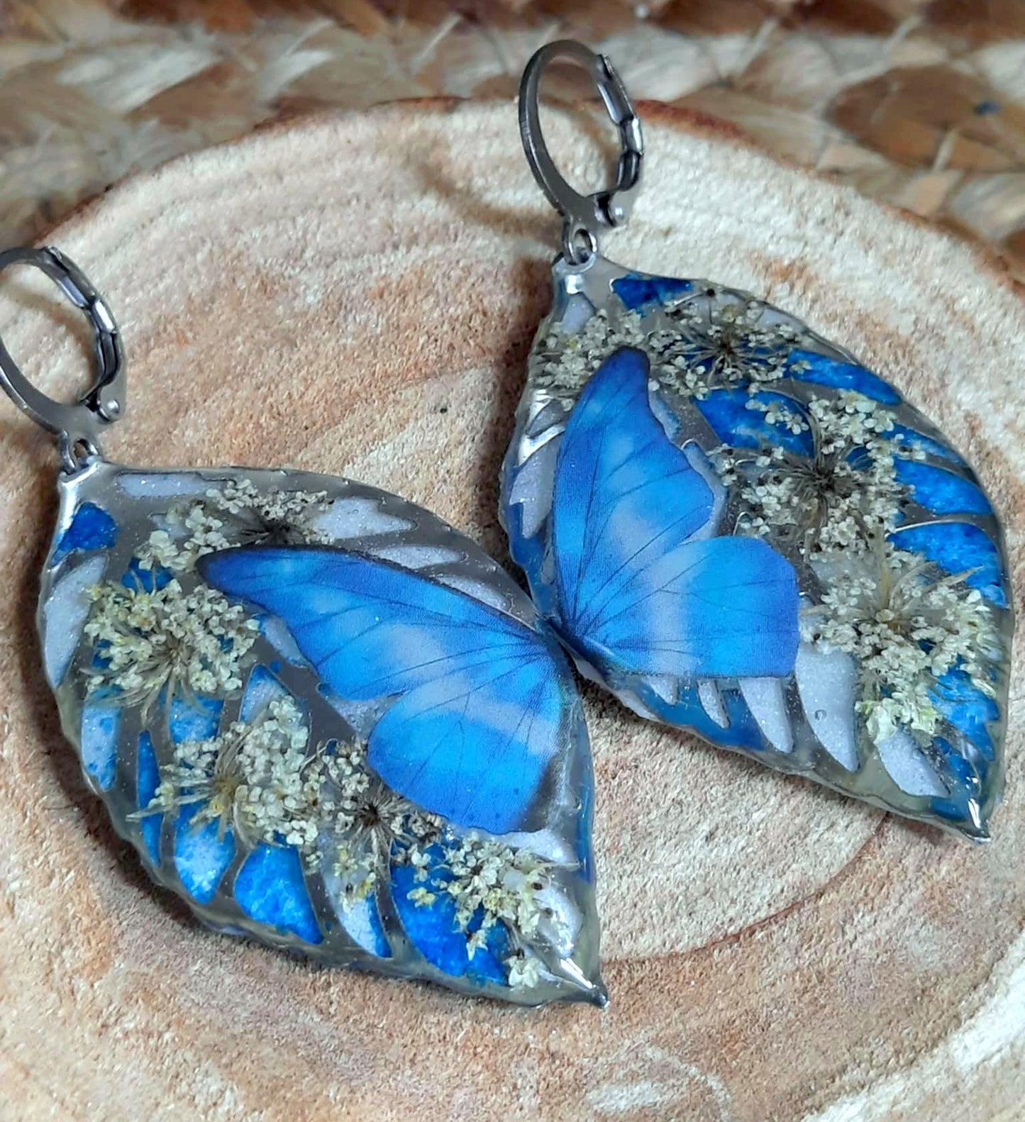 Boucles d'oreille, Fleur de carotte