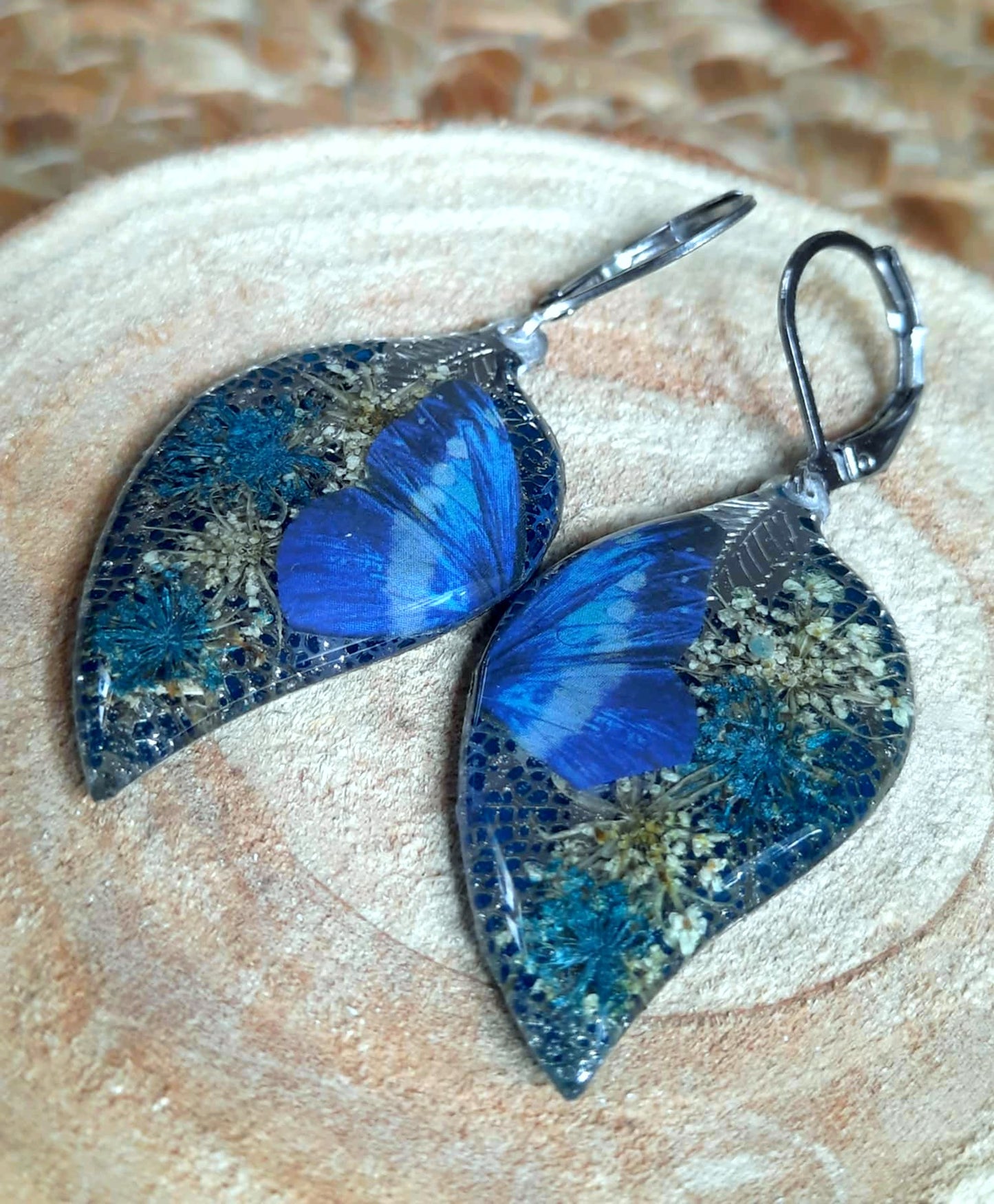 Boucles d'oreille, Fleur de carotte