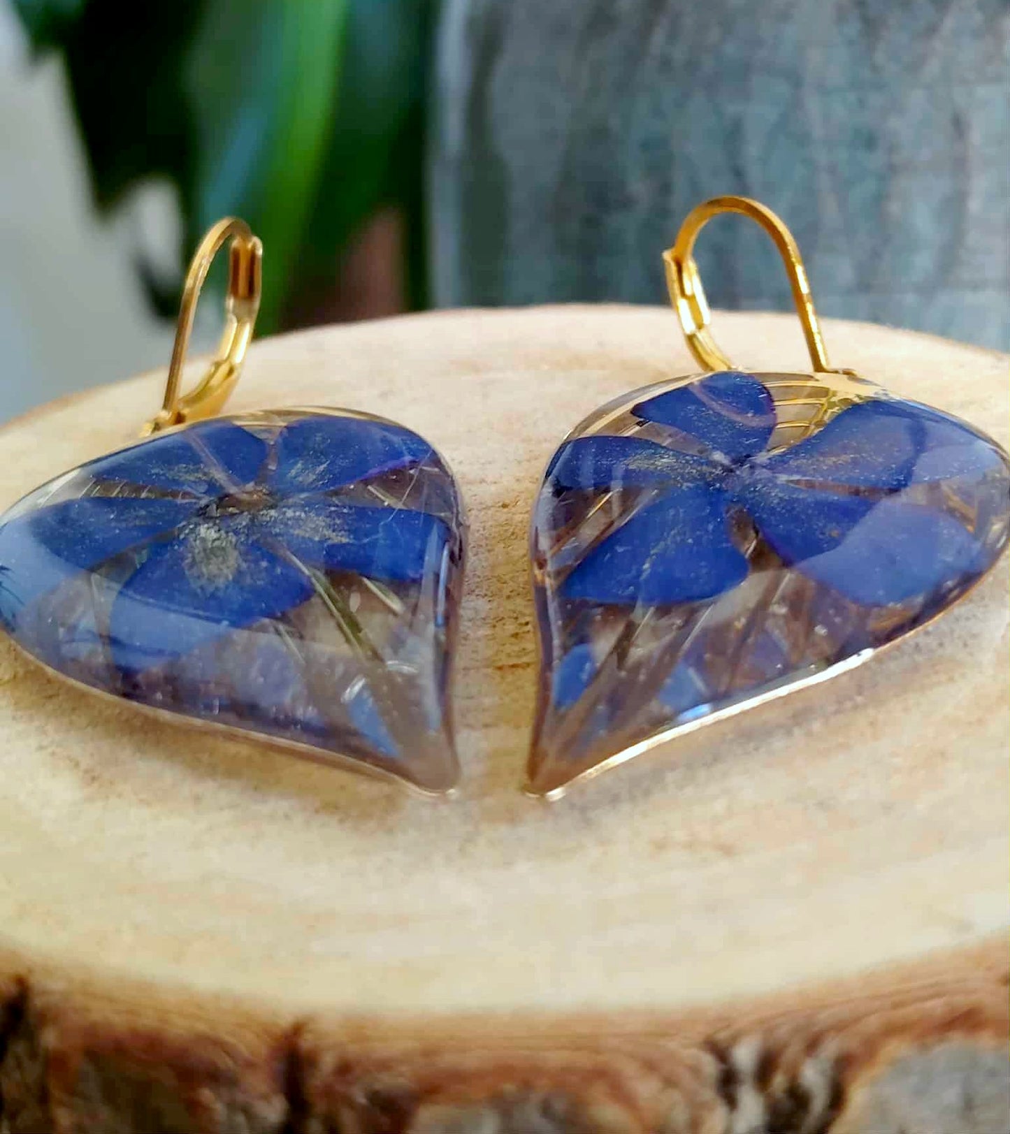 Boucles d'oreille Pervenche