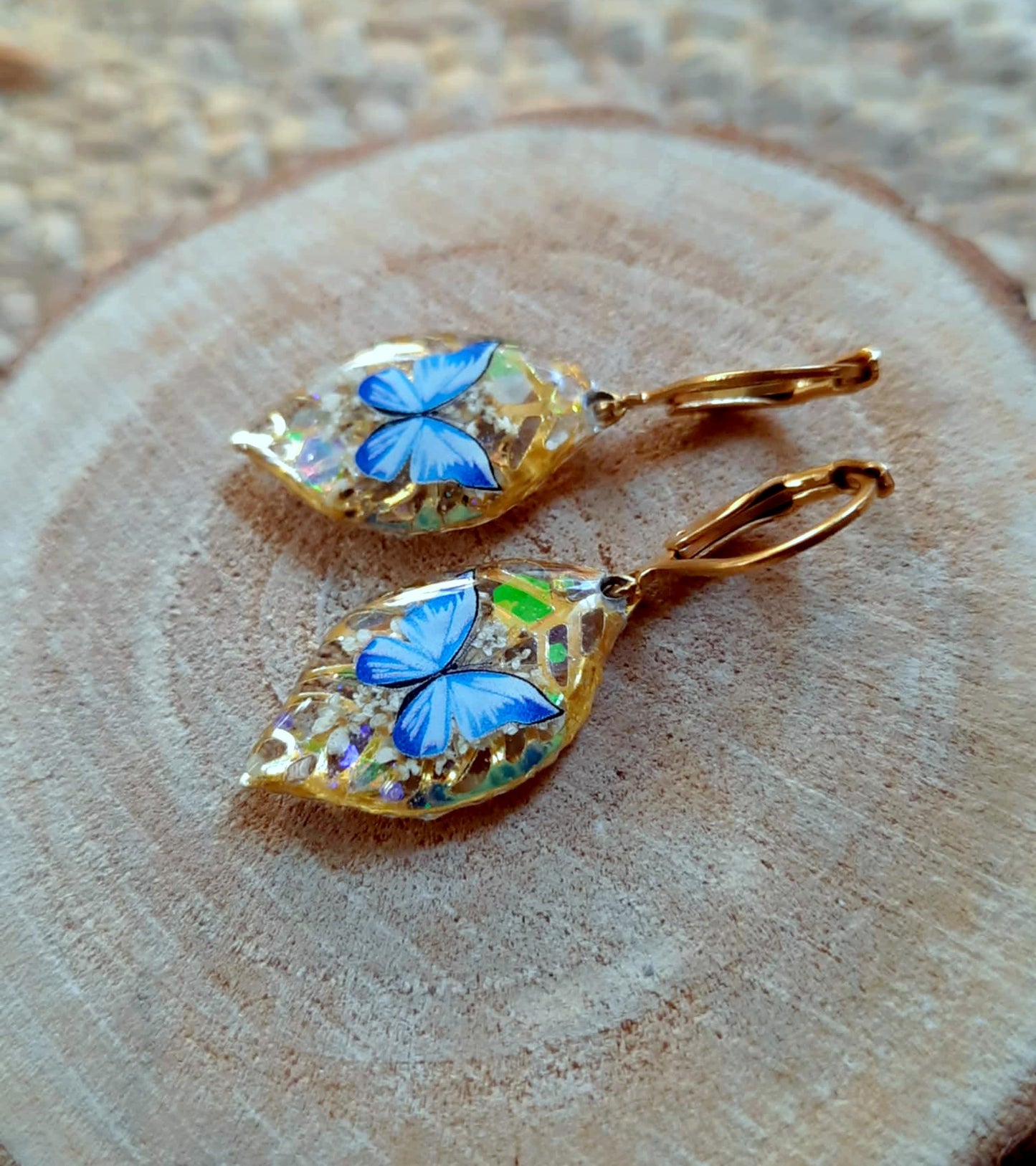 Boucles d'oreille, Fleur de carotte