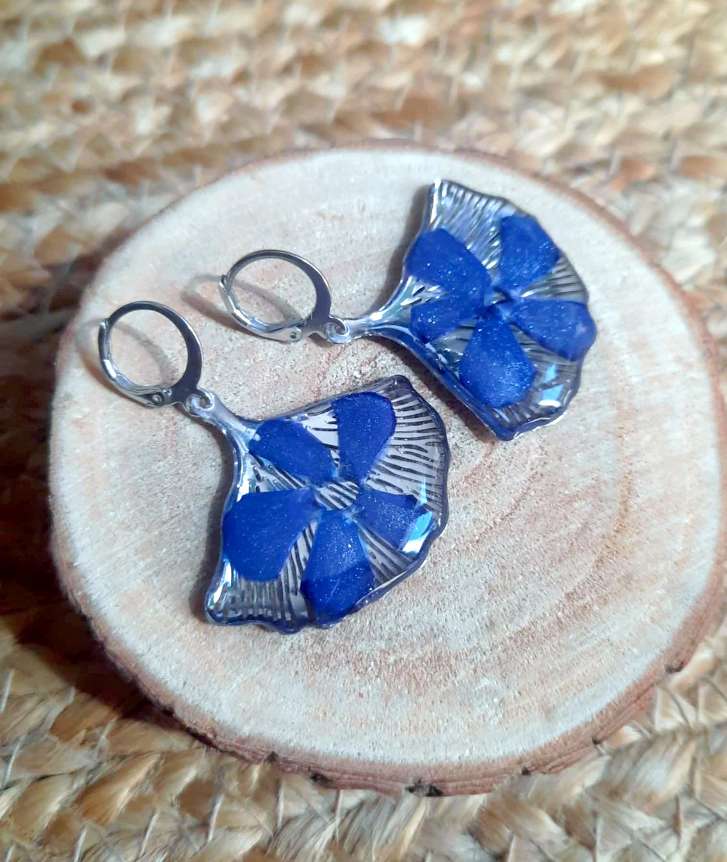 Boucles d'oreille, Pervenche
