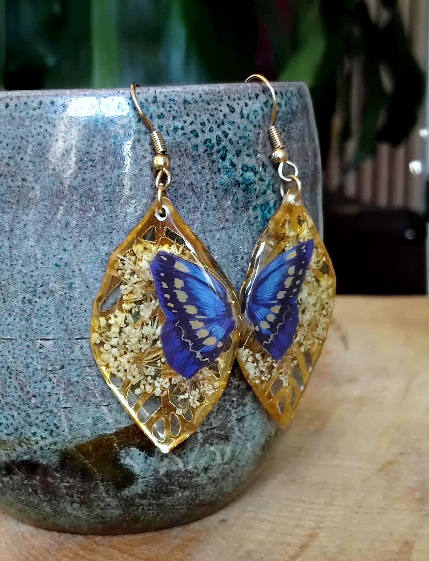 Boucles d'oreille, Fleur de carotte