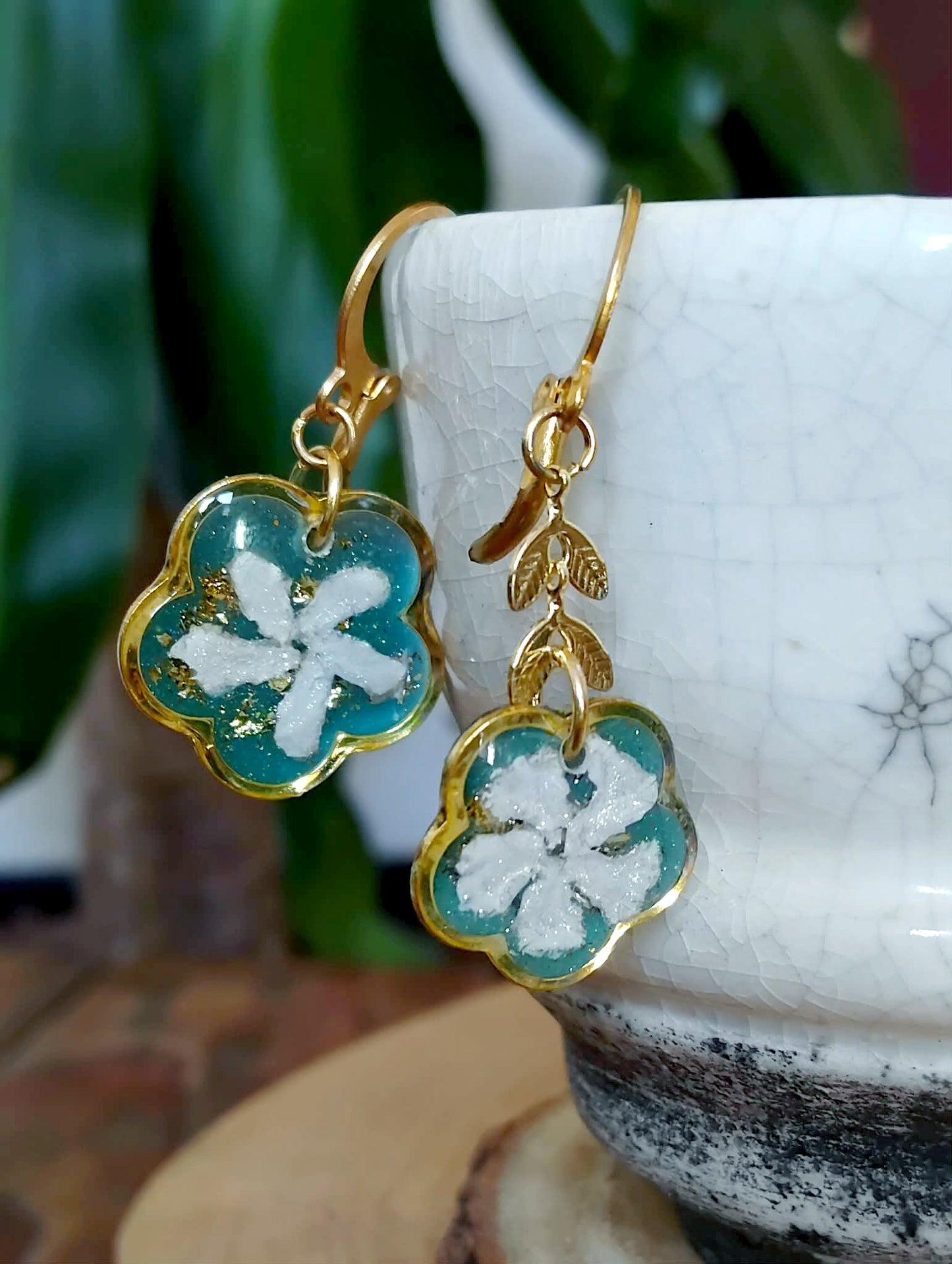 Boucles d'oreille Asymétrique Jasmin