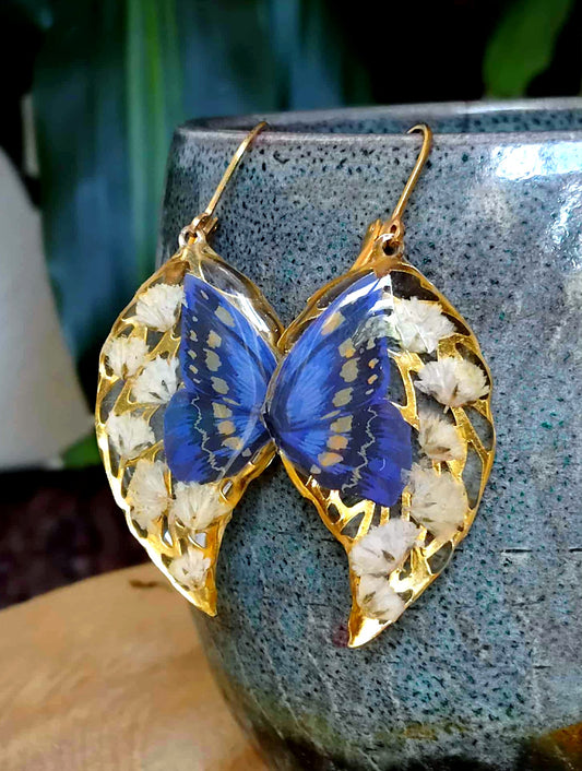 Boucles d'oreille, Gypsophiles