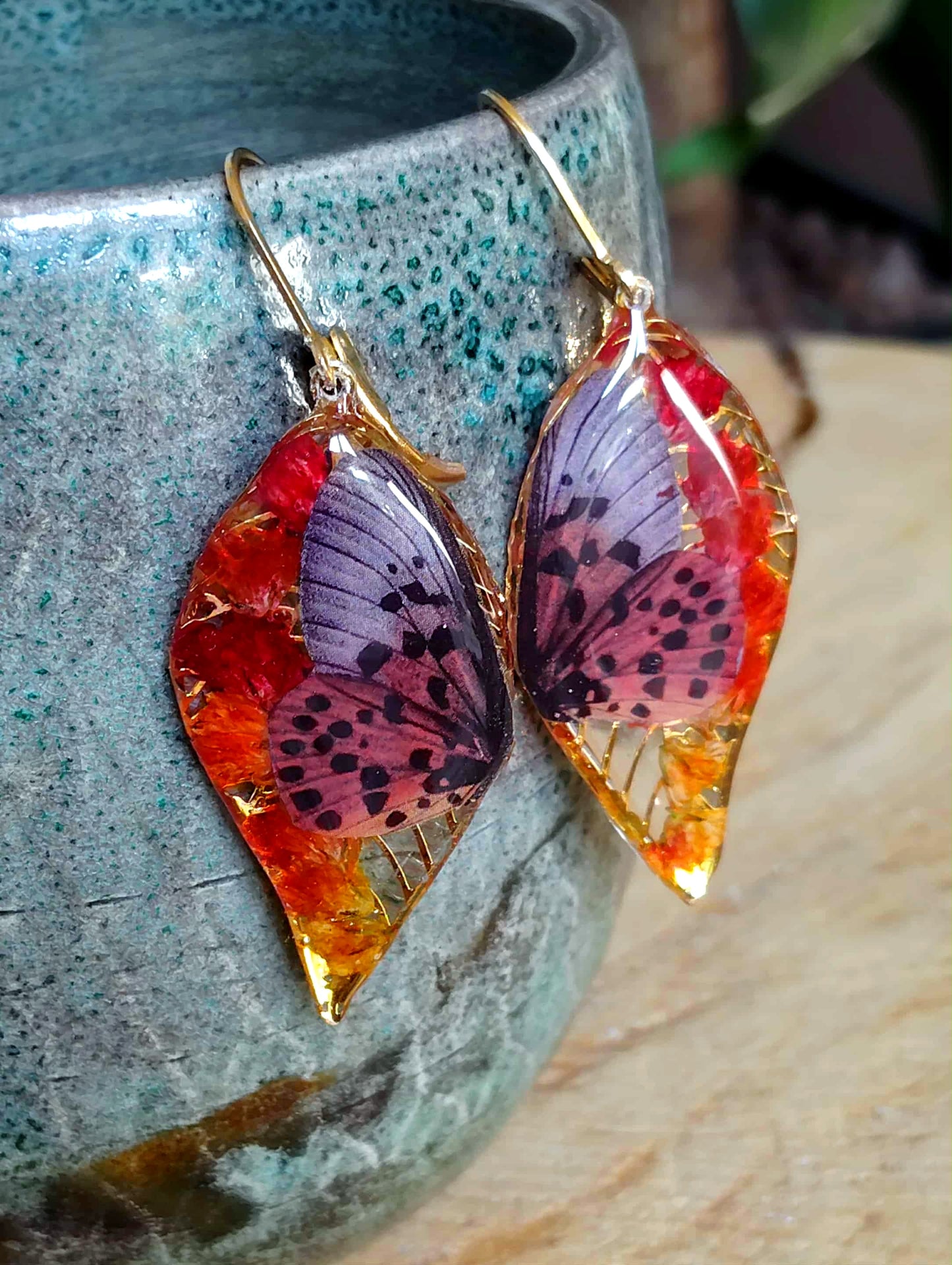 Boucles d'oreille, Gypsophiles