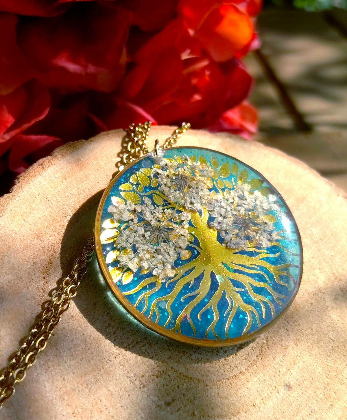 Collier Fleur de carotte