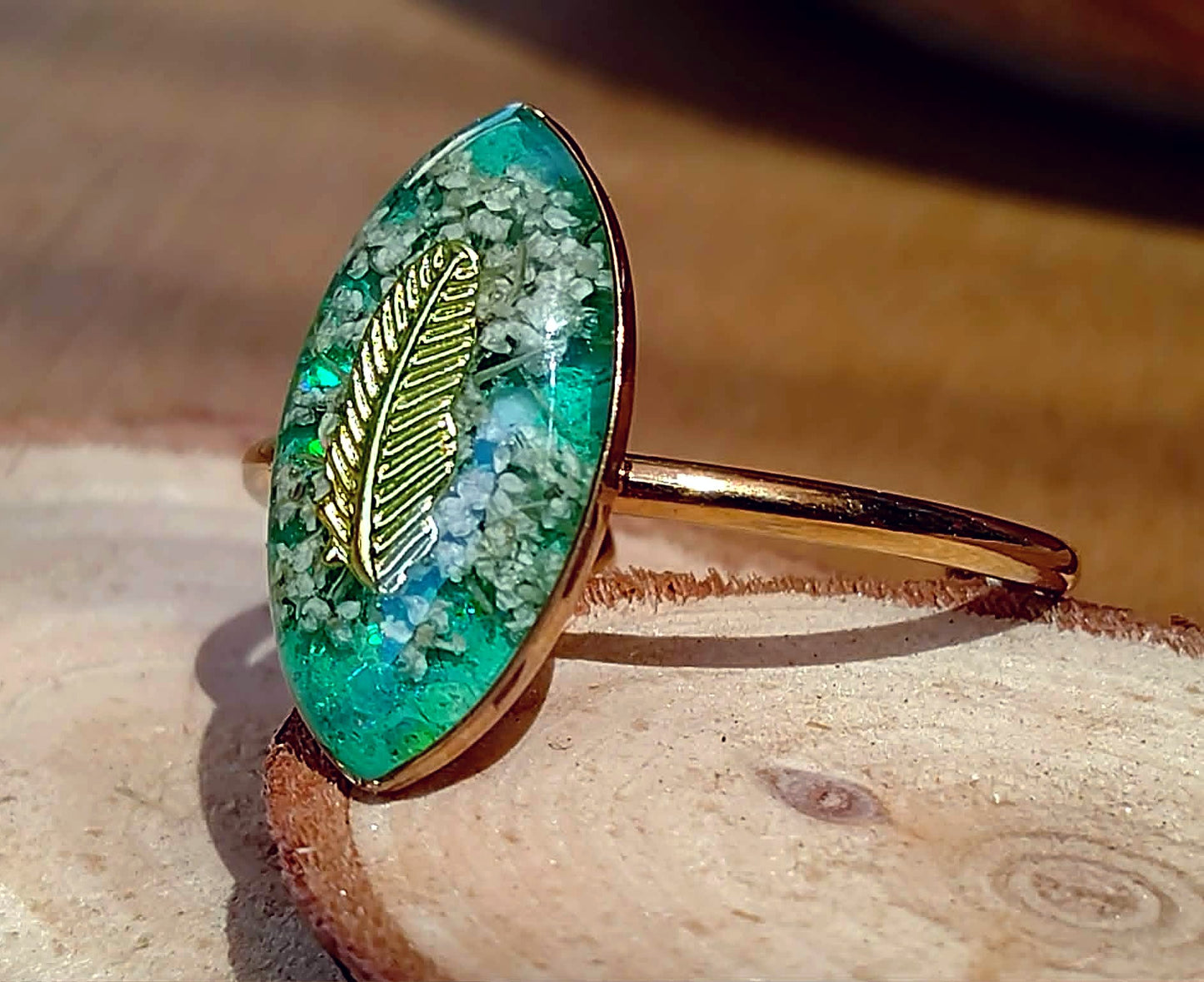 Bague Fleur de carotte sauvage