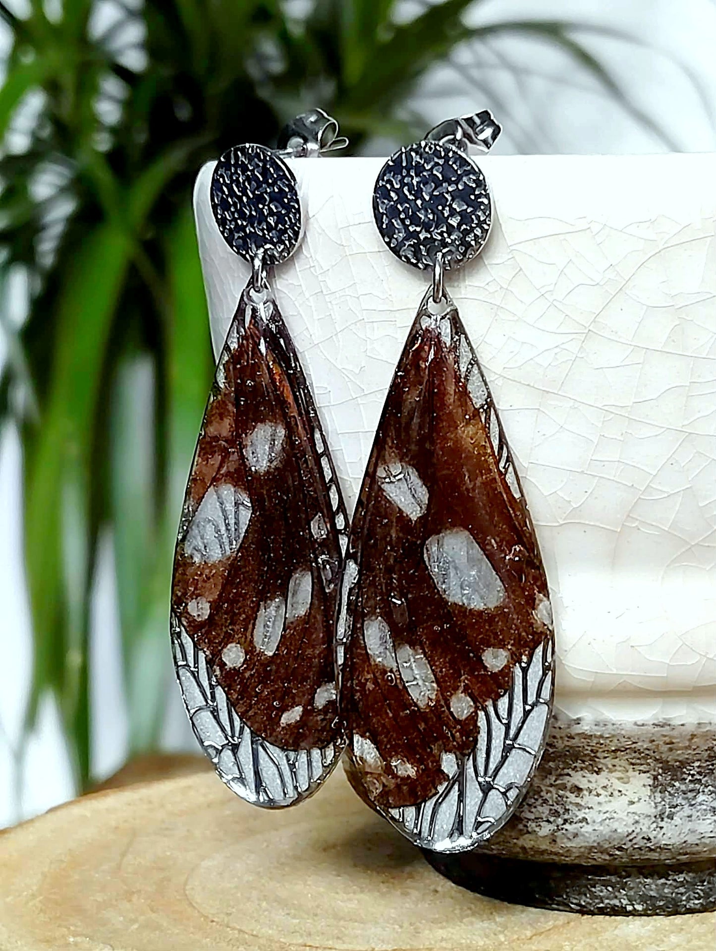 Boucles d'oreille, Aile de papillon
