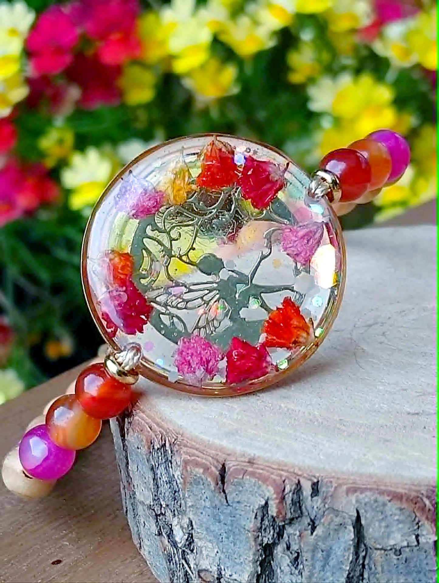 Bracelet Gypsophile  Agate