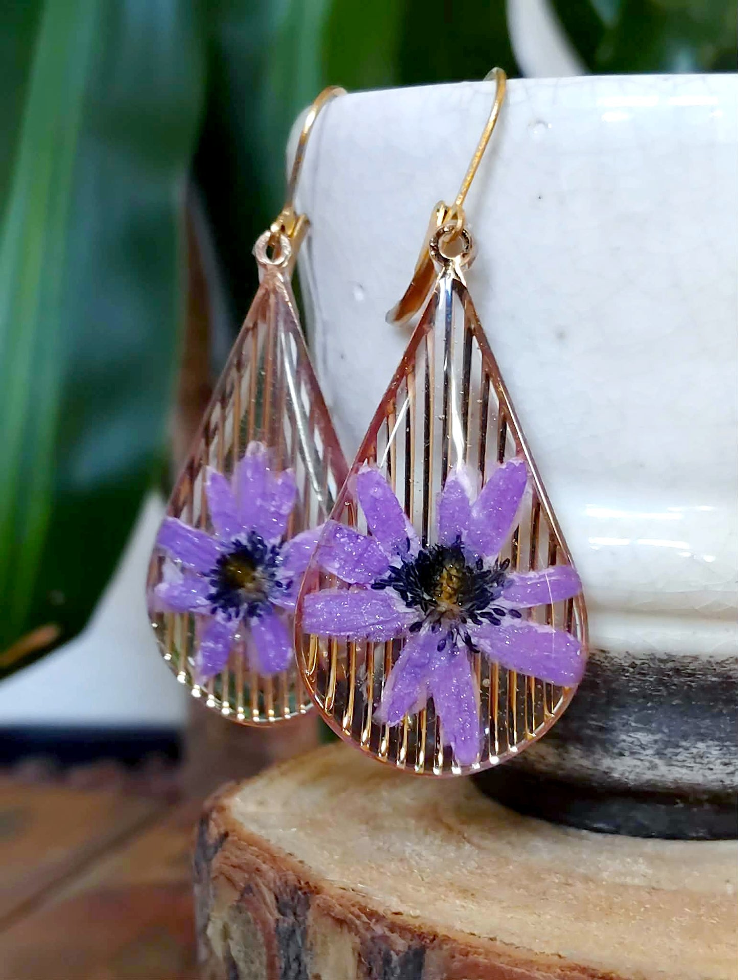 Boucles d'oreille, Anémone