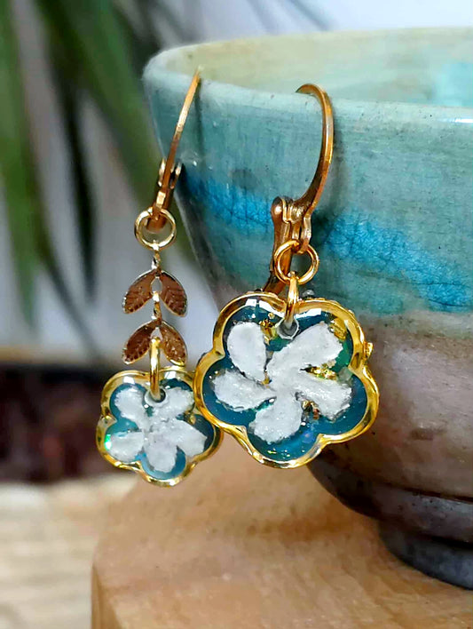 Boucles d'oreille Asymétrique Jasmin