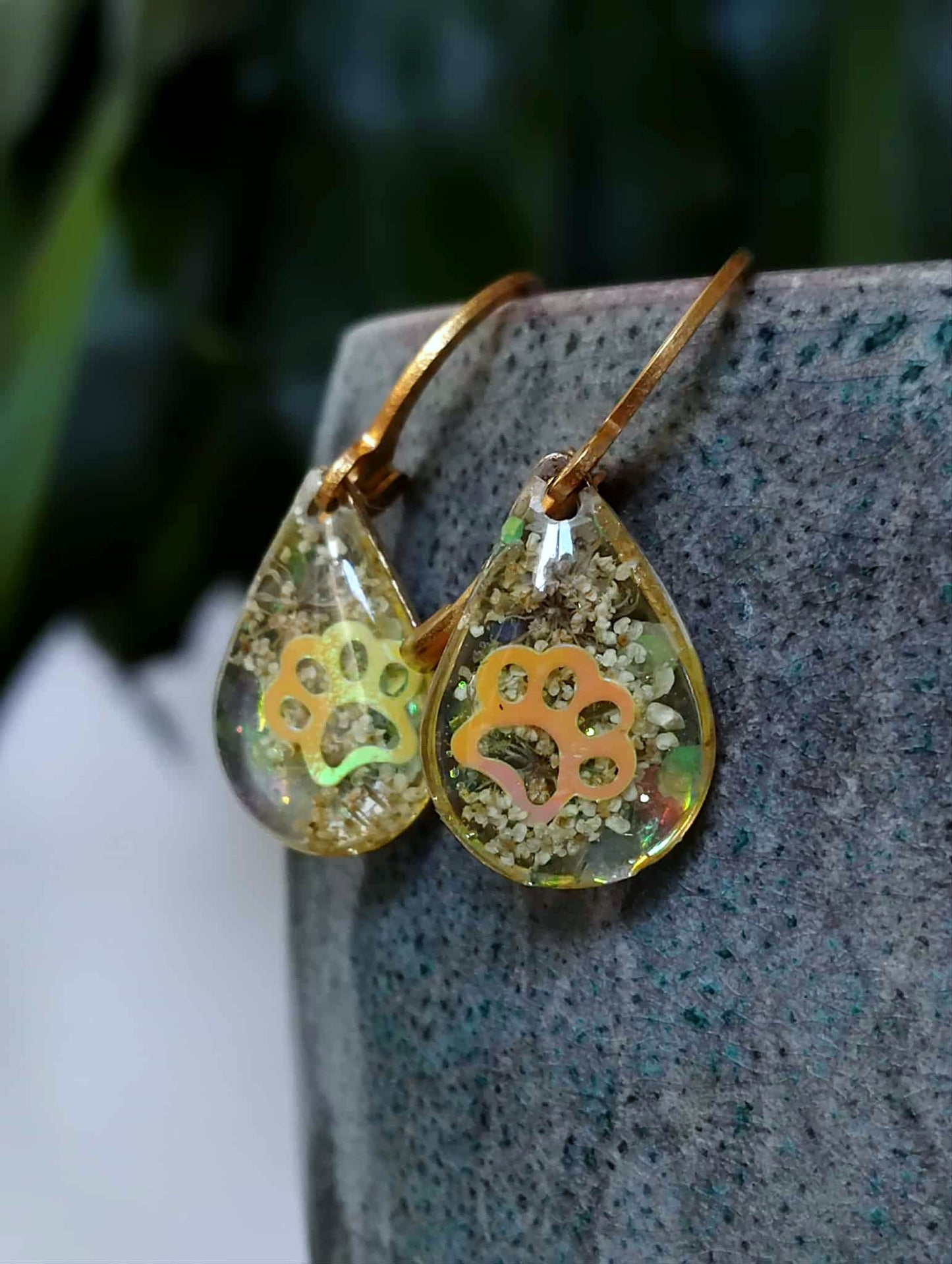 Boucles d'oreille, Fleur de carotte