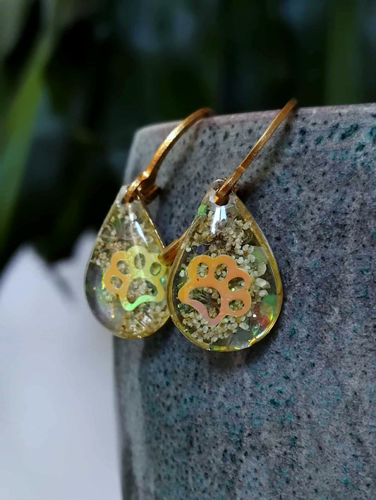 Boucles d'oreille, Fleur de carotte