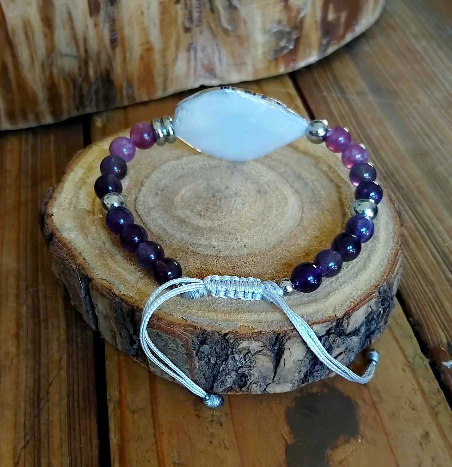 Bracelet Pâquerette Améthyste