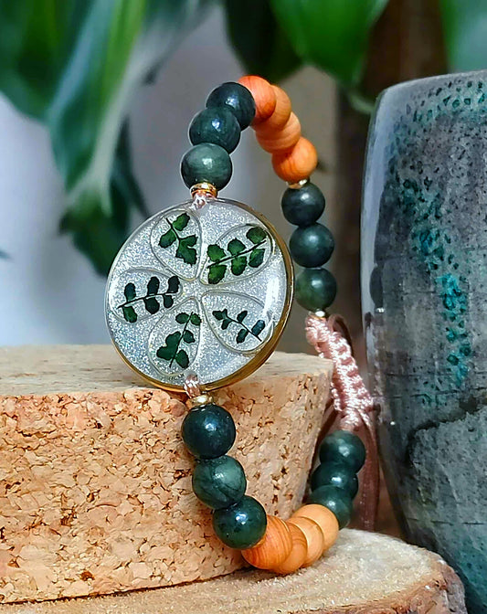 Bracelet Fougère Jade