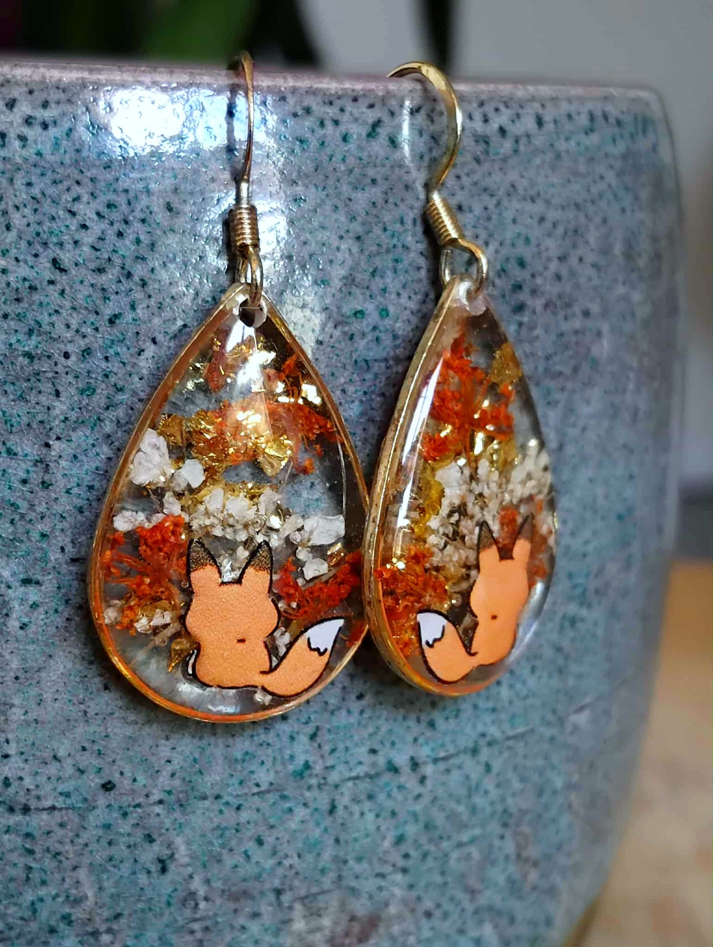 Boucles d'oreille, Fleur de carotte