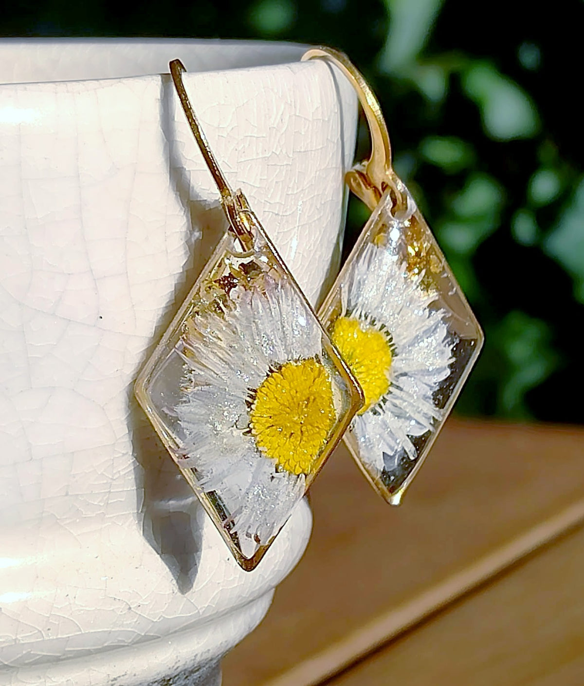 Boucles d'oreille Pâquerette