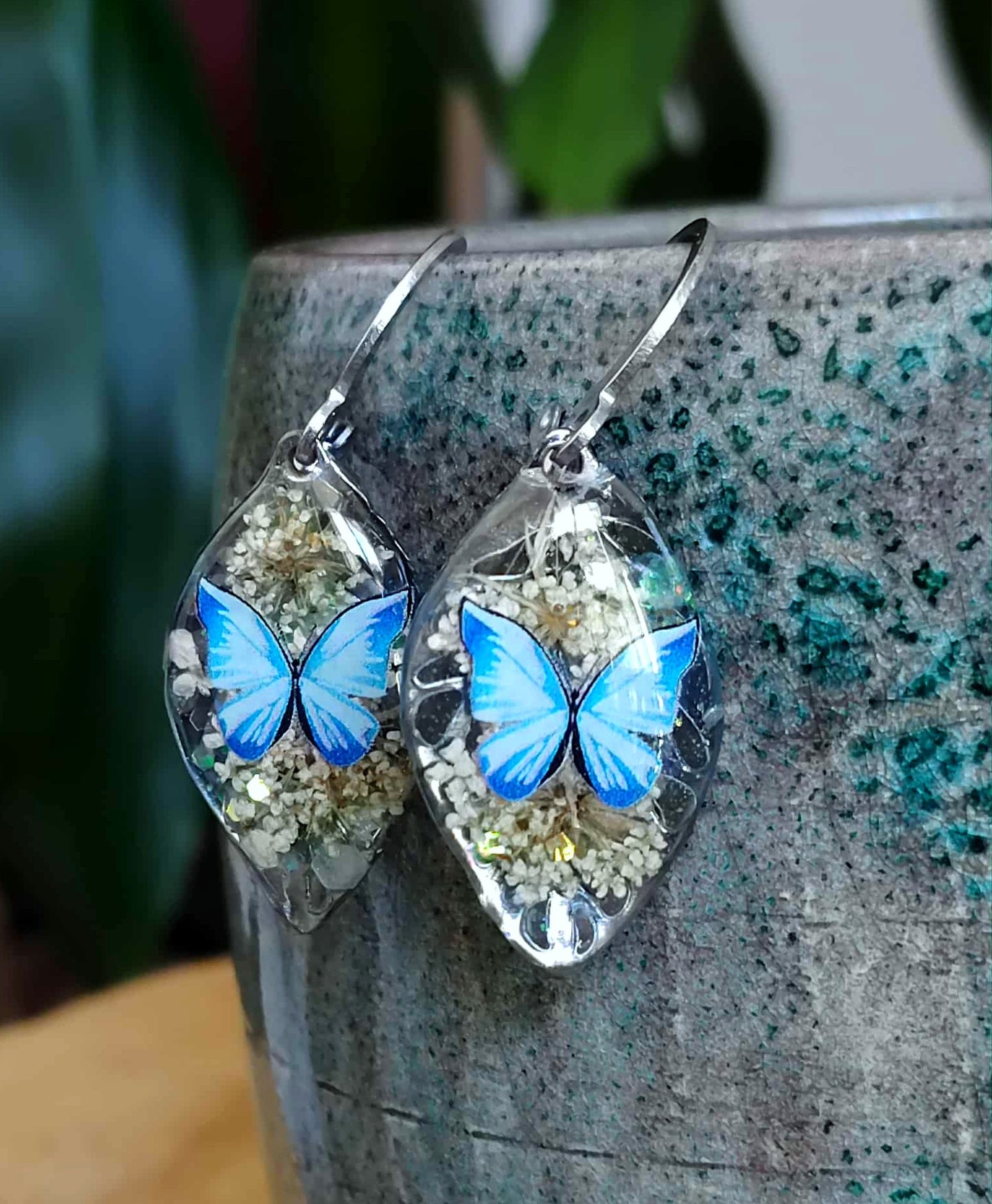 Boucles d'oreille, Fleur de carotte