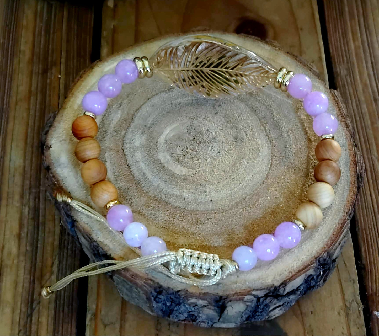 Bracelet Pâquerette Quartz rose