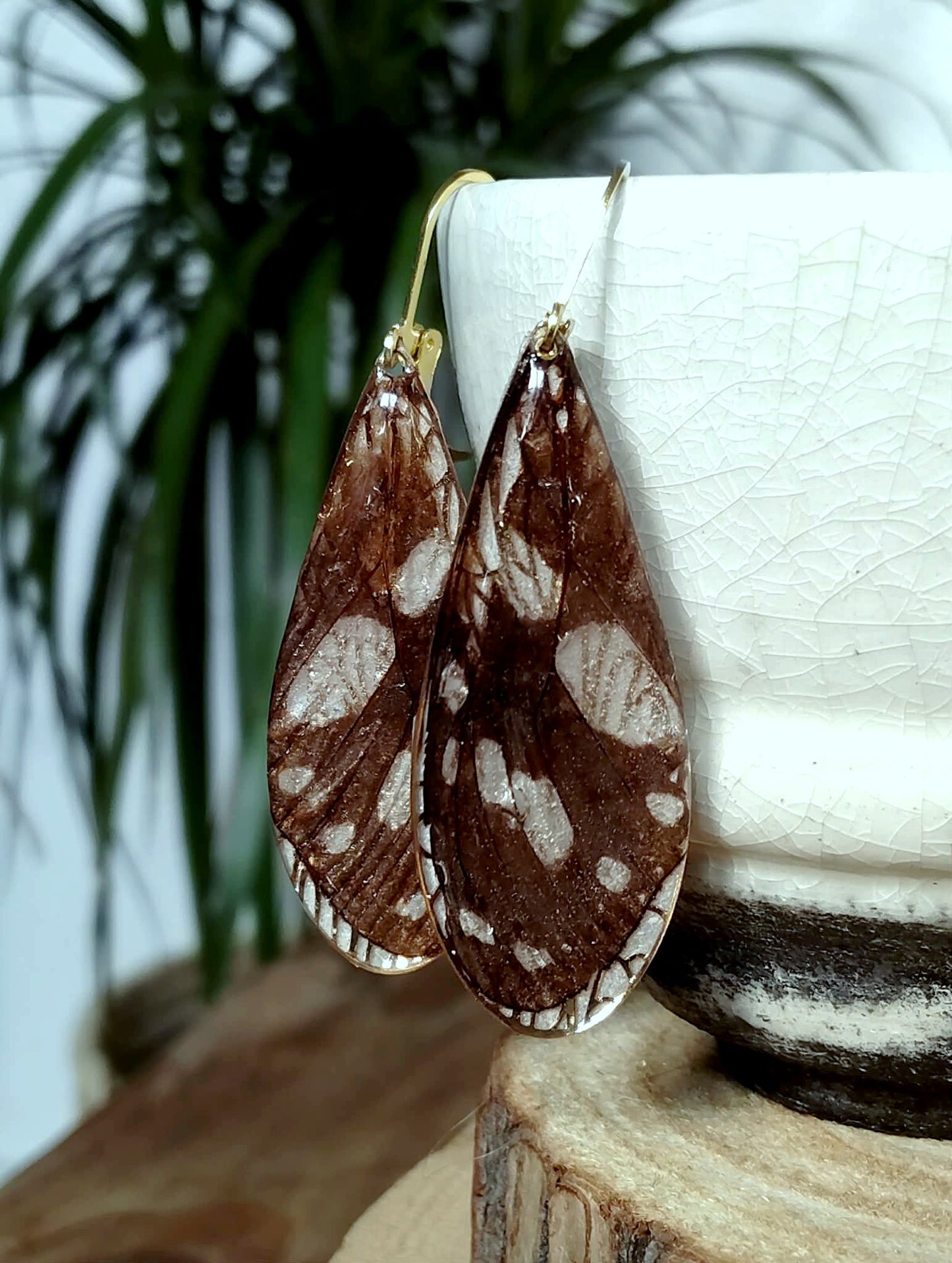 Boucles d'oreille, Aile de papillon